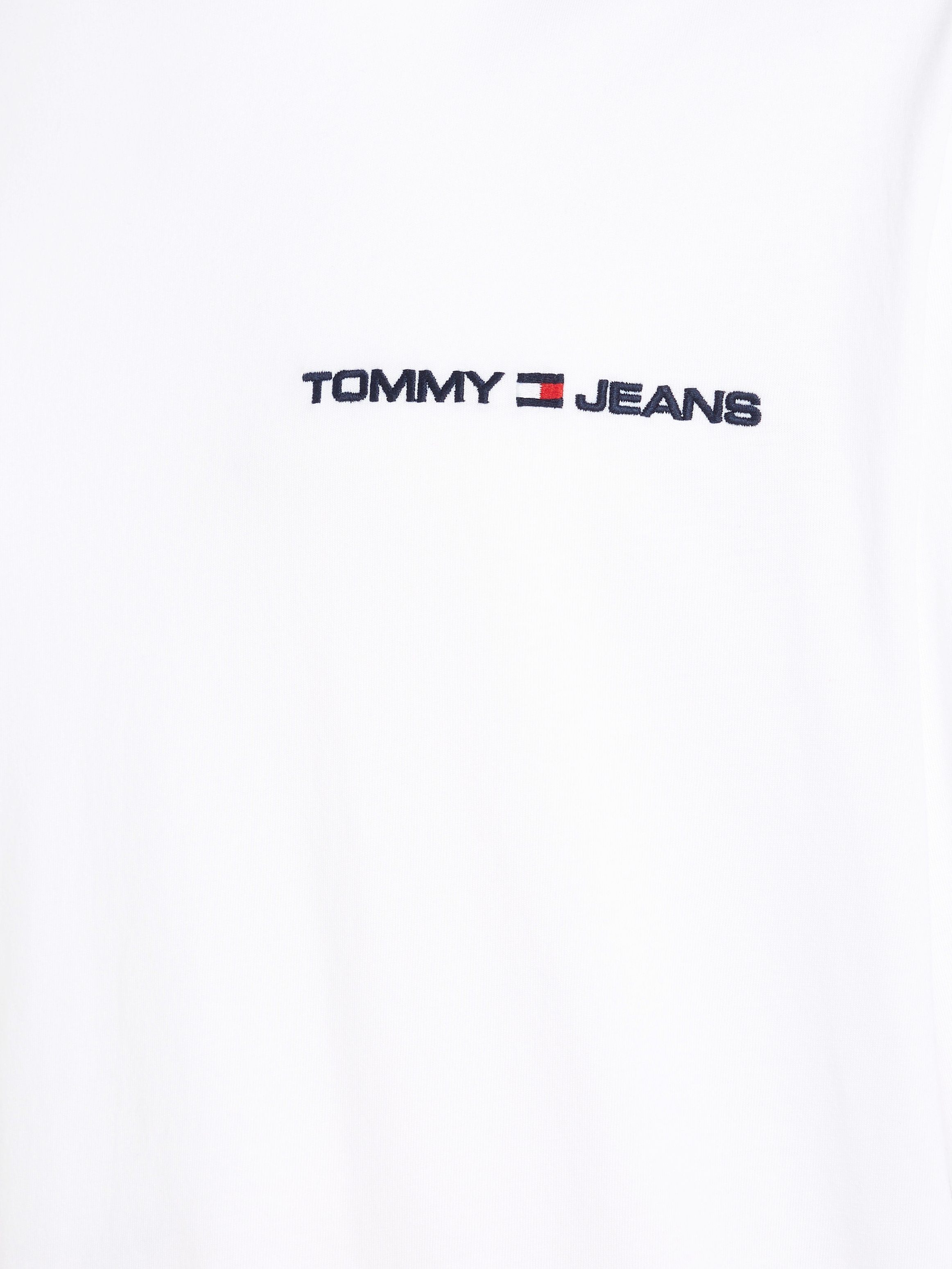 Tommy Jeans L/S White TEE LINEAR CHEST Langarmshirt TJM CLSC