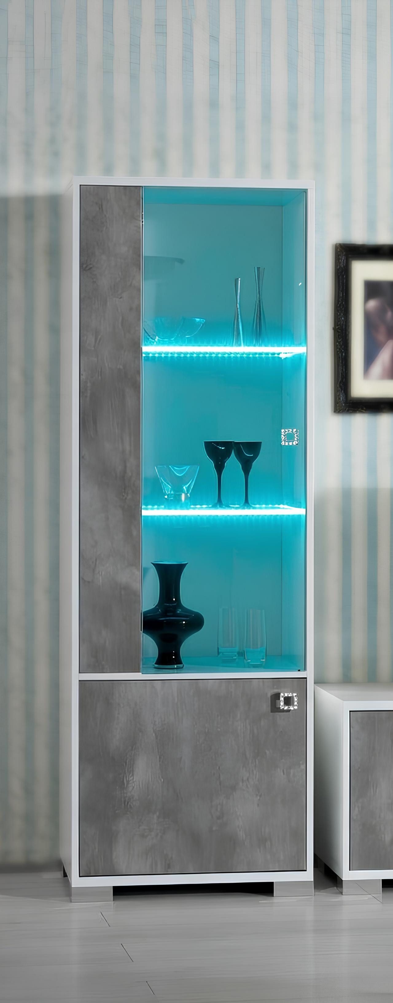 Xlmoebel Vitrine Moderne Luxus Anrichte mit Glasfront im stilvollen Design Made in Europa