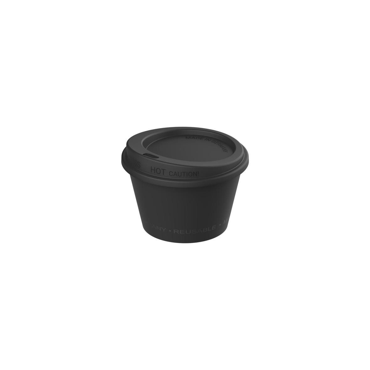 elasto Coffee-to-go-Becher 100ml Mehrwegbecher 100% recyclebarer Klein-Becher, Made in Germany, Bio-Kunststoff, BPA Frei, Umweltfreundlich, Bruchfest