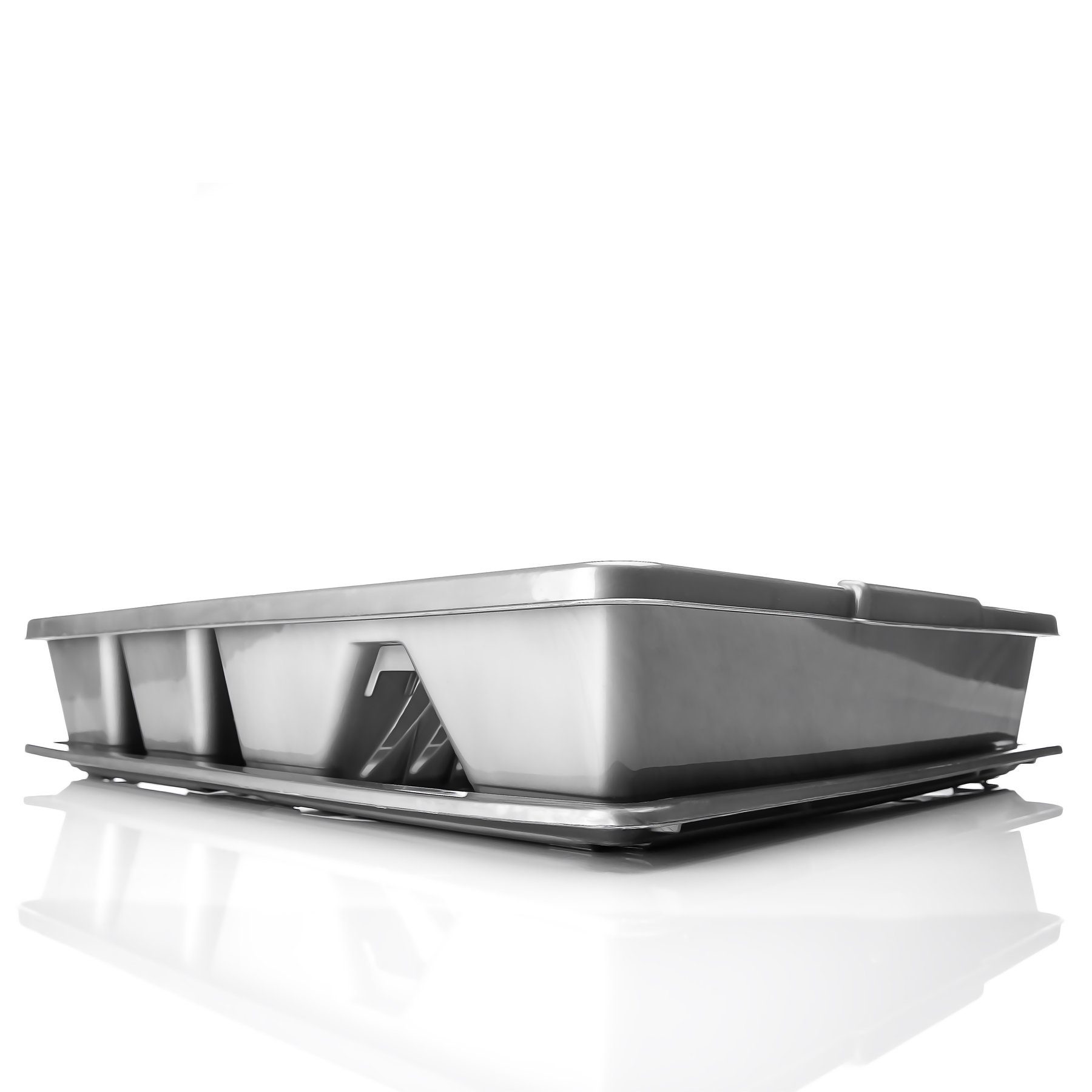 BigDean Abtropfwanne Abtropfgestell Abtropfgitter 48x39x9,5cm MADE in EUROPE, Zubehör für Spültisch, Abtropfgestell, Robust, Platzsparend, EasyClean – Bild 3 von 5