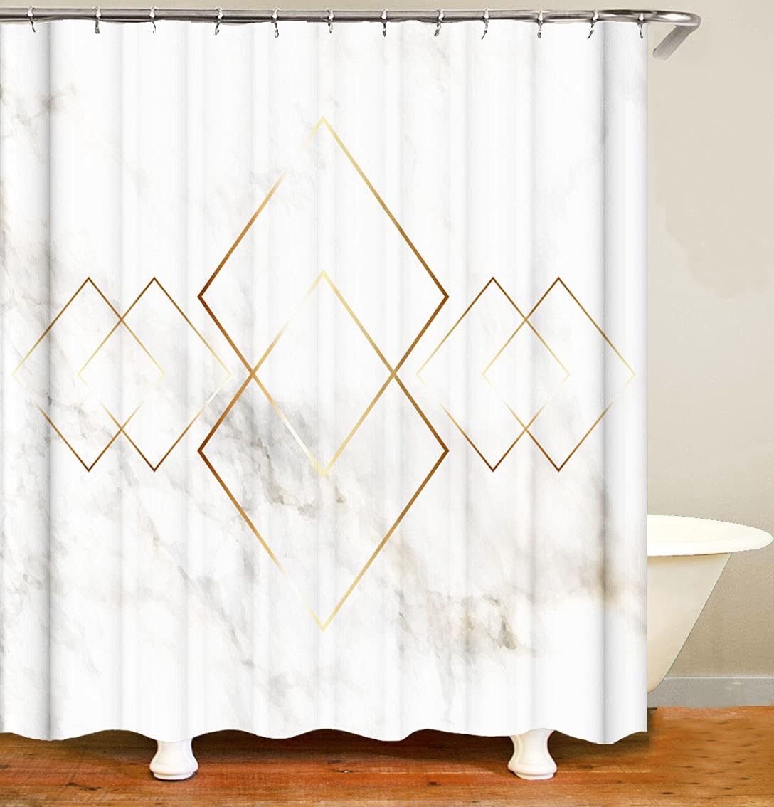 M&W DAS DESIGN Duschvorhang Shower curtains Anti schimmel Waschbar bad vorhang 180x200