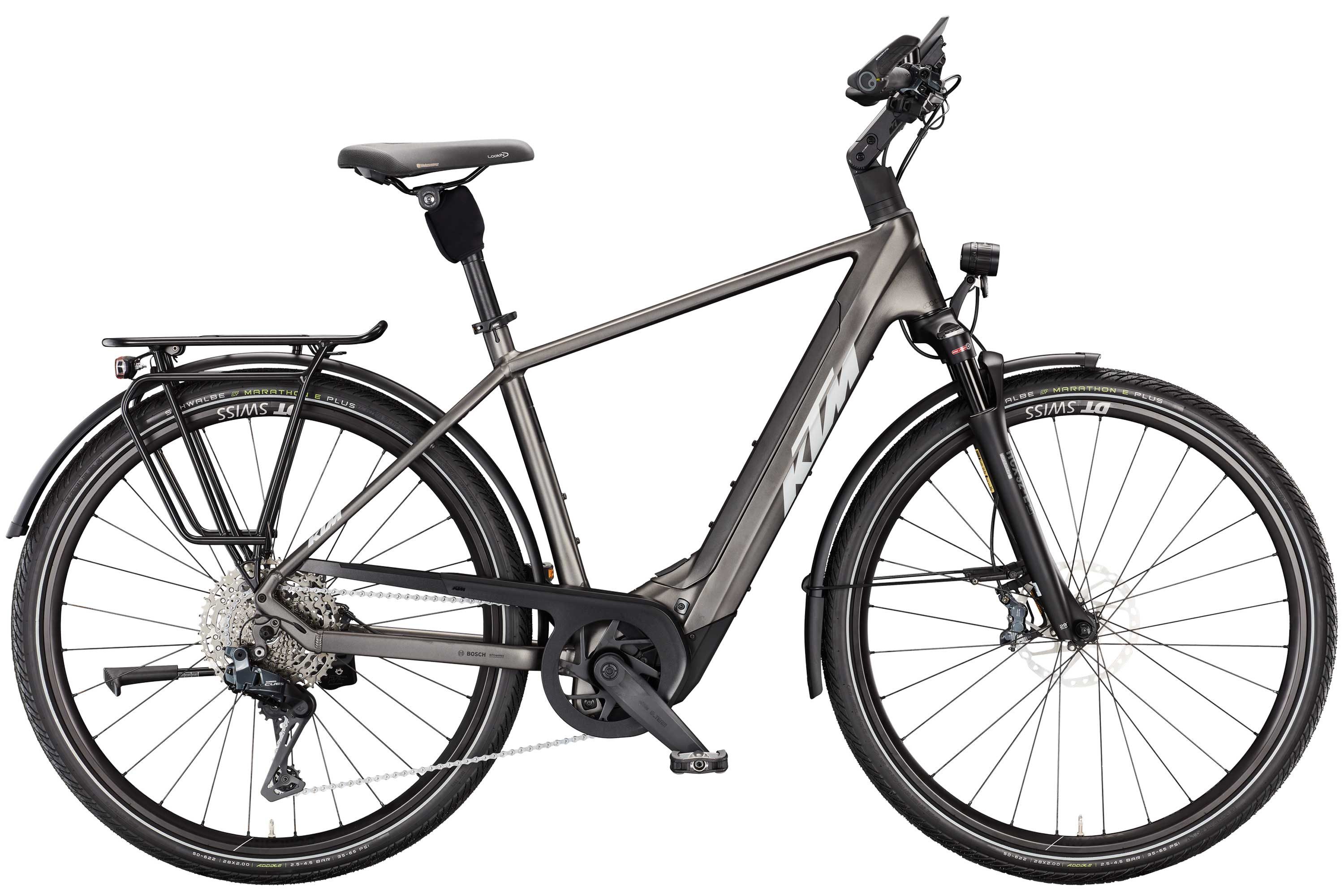 KTM E-Bike KTM Macina Style 810 Di2 800 Wh Herren grau 2026, 11 Gang SHIMANO CUES Di2 U8050-11 SGS shadow, Kettenschaltung, Bosch Performance Line CX GEN5 smart System, 800 Wh