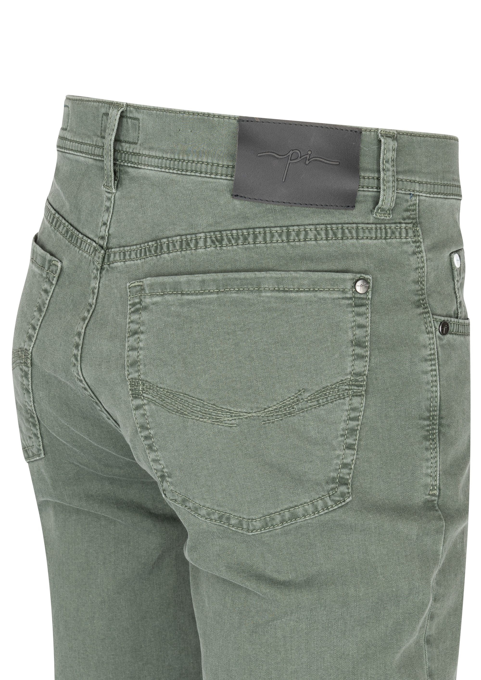 Project Indigo 5-Pocket-Jeans PROJECT INDIGO M 1.0 green stonewash 5100 4355.5831 - PURE FLEX