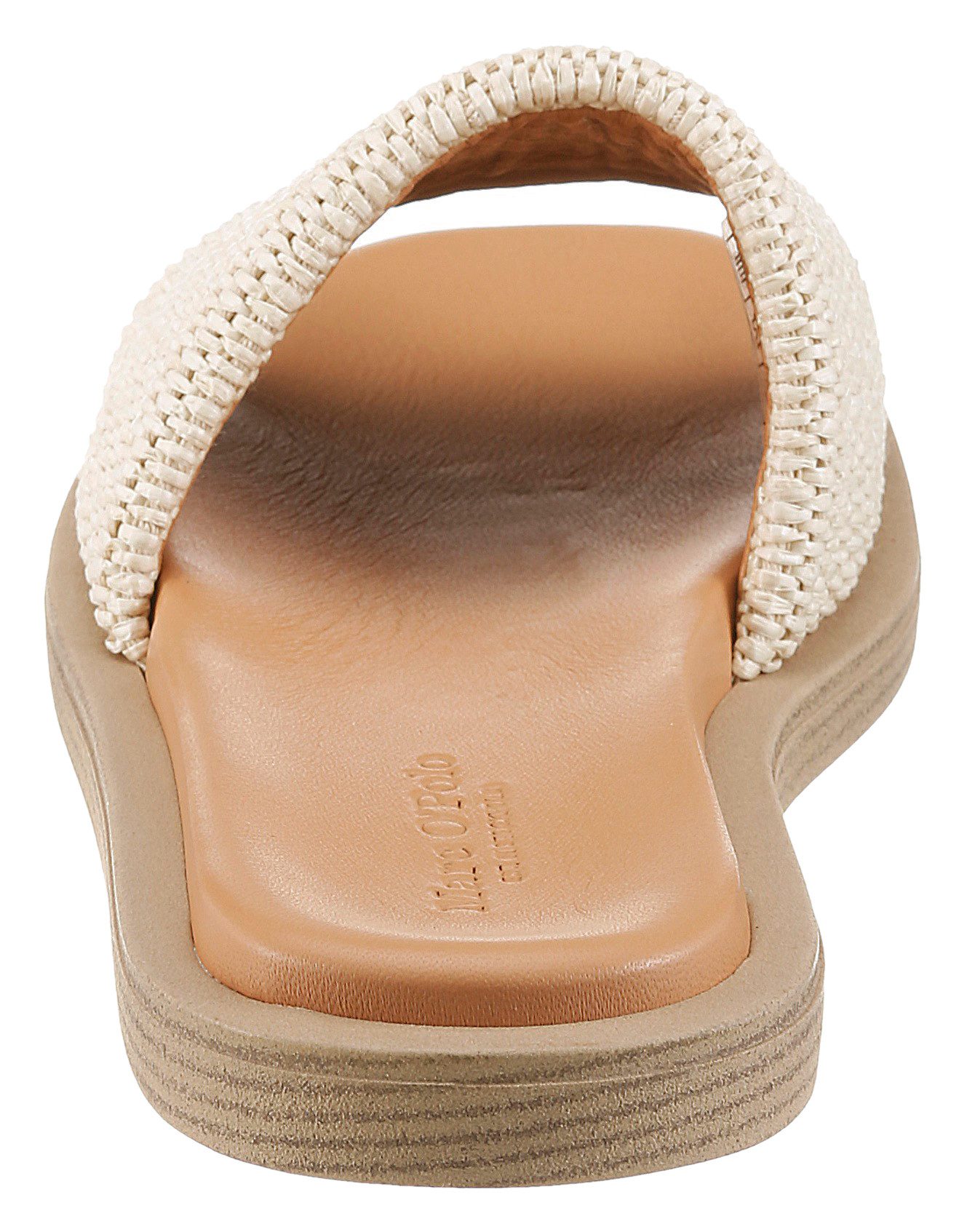 Marc O'Polo Agda Pantolette Sommerschuh, Strandschuh, Urlaubsschuh, in Karreeform