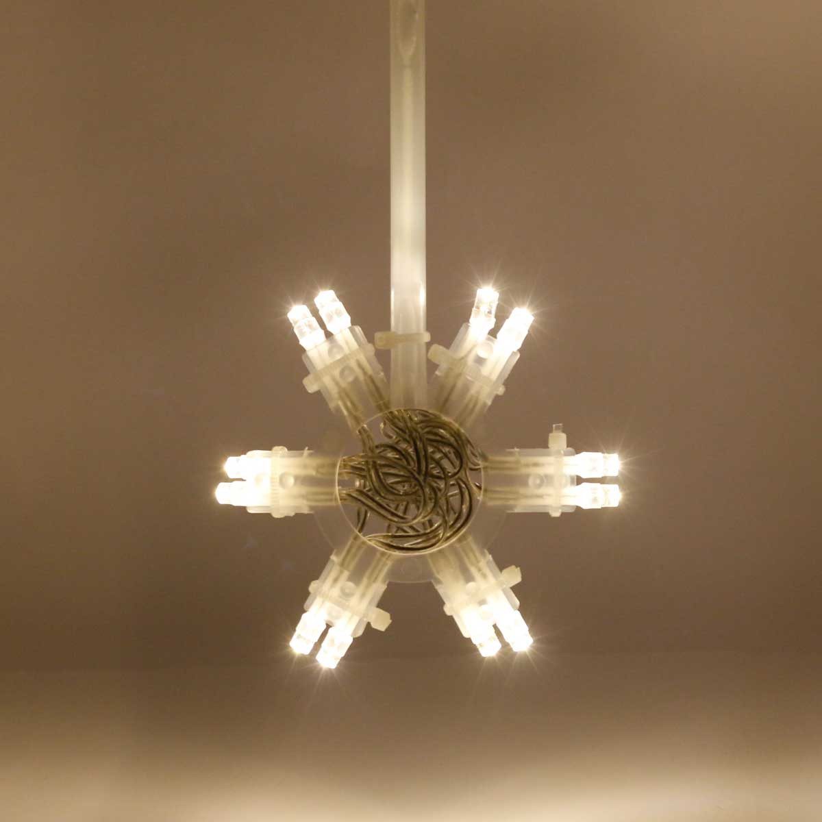 STAR TRADING LED Dekolicht LED Leuchtstern "Lighty", 12 LEDs warmweiß, warmweiß