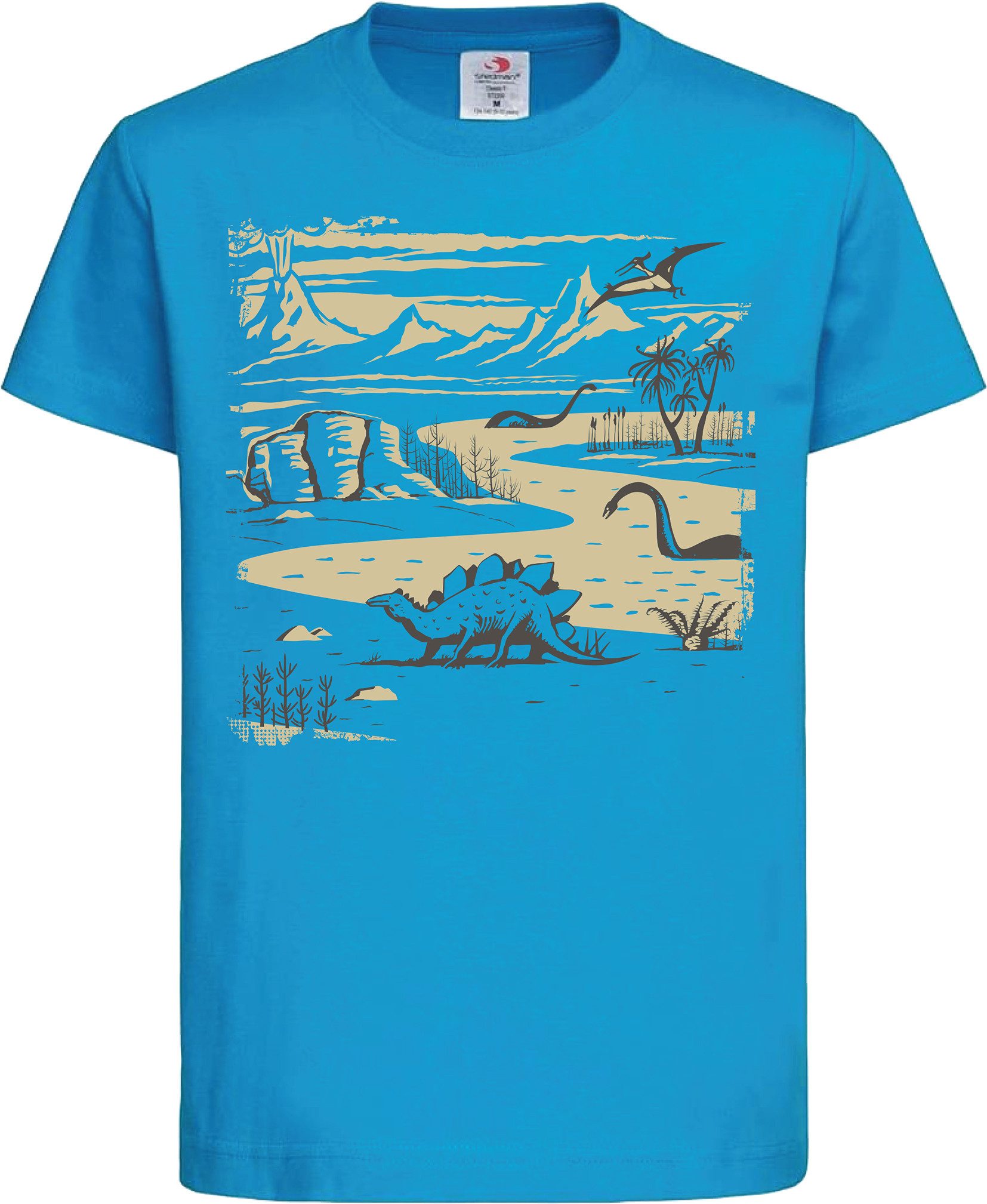 Print-Shirt Kinder T-Shirt: "Dinoland" - Dino Planet Dinosaurier