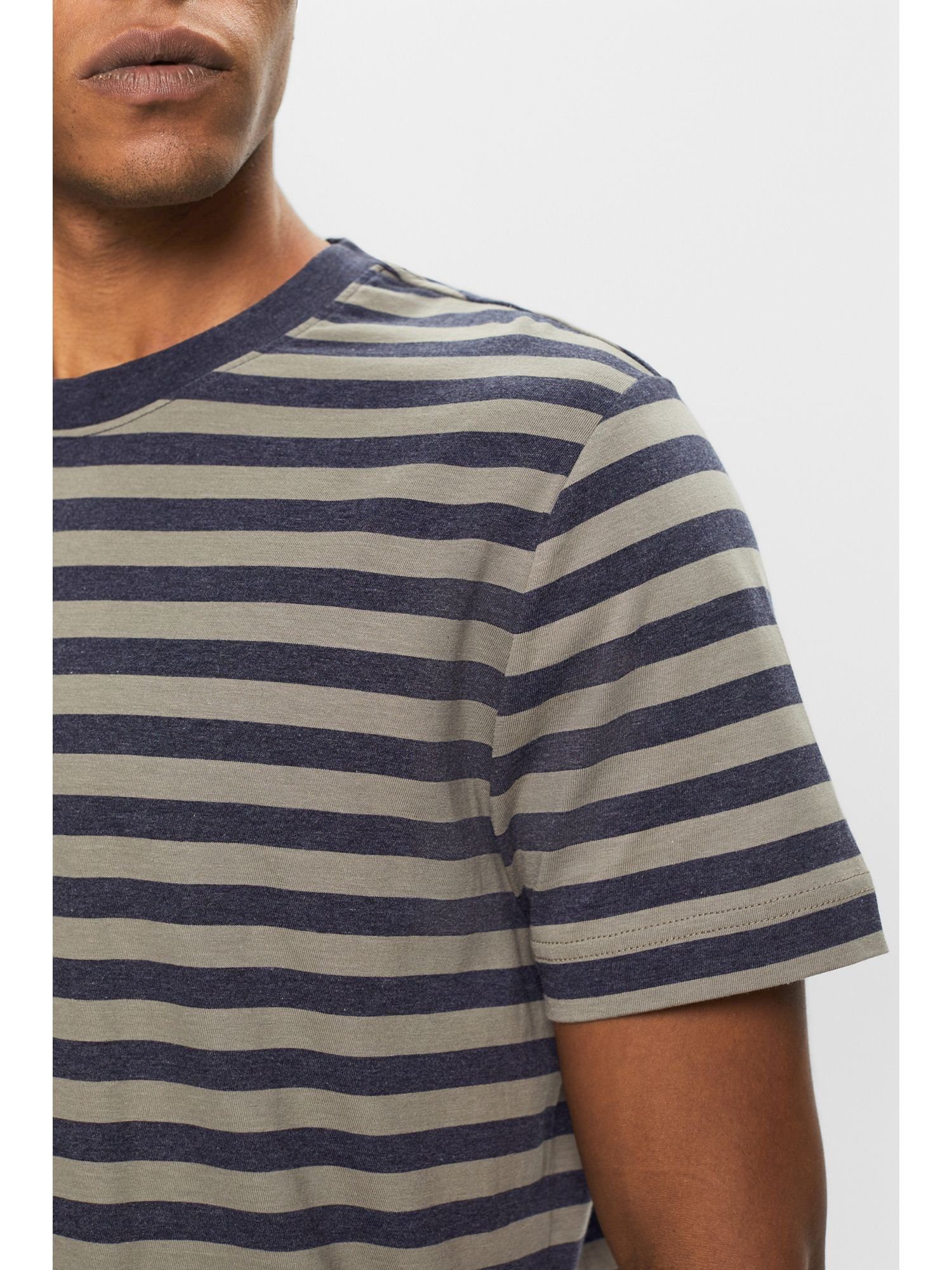 (1-tlg) T-Shirt aus Gestreiftes Baumwolljersey Esprit NAVY T-Shirt