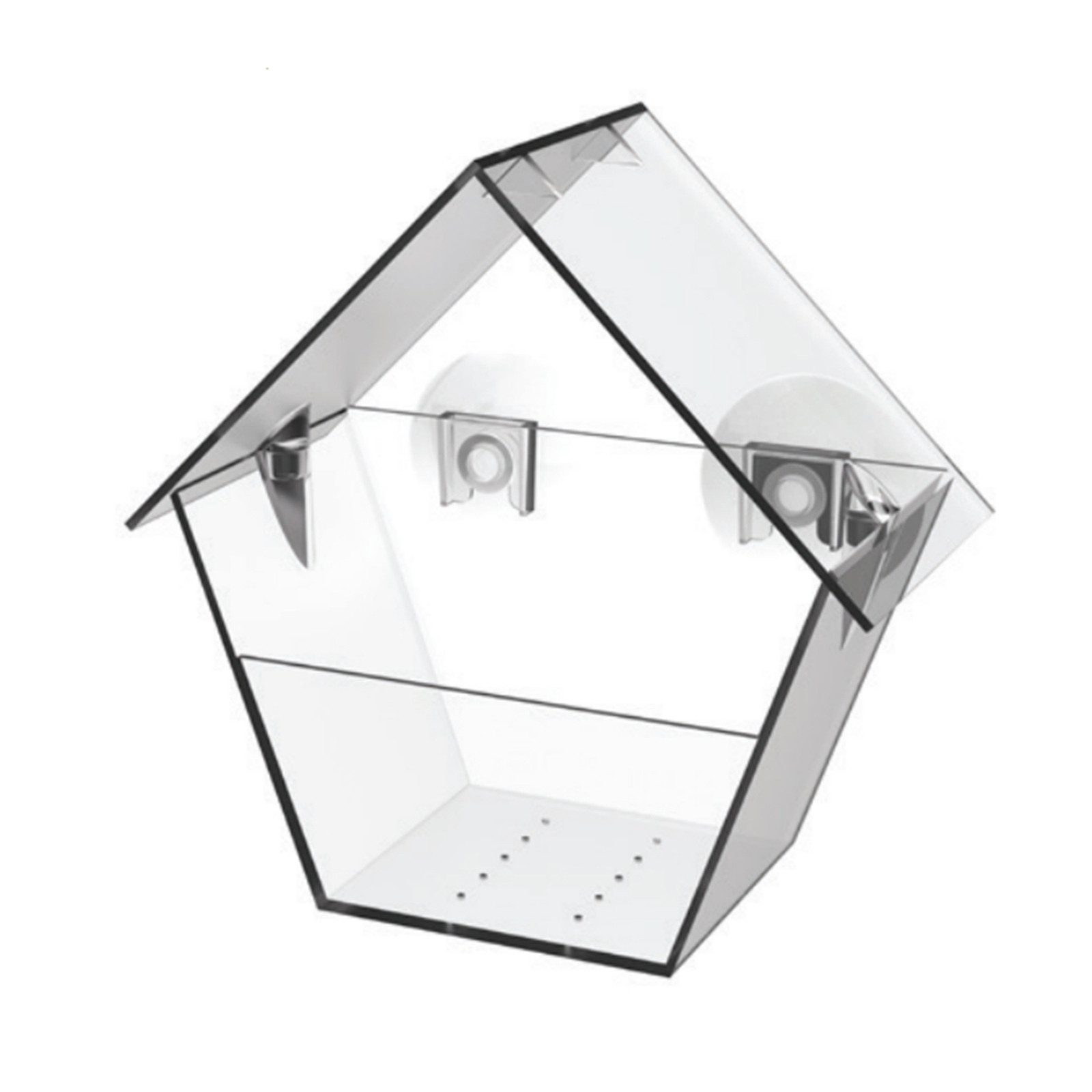 HTI-Living Futterspender Vogelfutterhaus Nessa transparent 1-teilig, günstig online kaufen