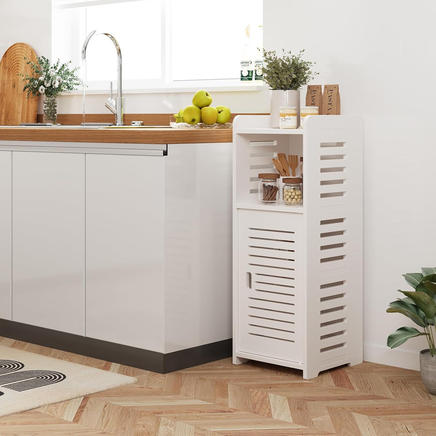 Dripex Beistellschrank Badezimmerschrank, Badschrank schmal, Beistellschran günstig online kaufen
