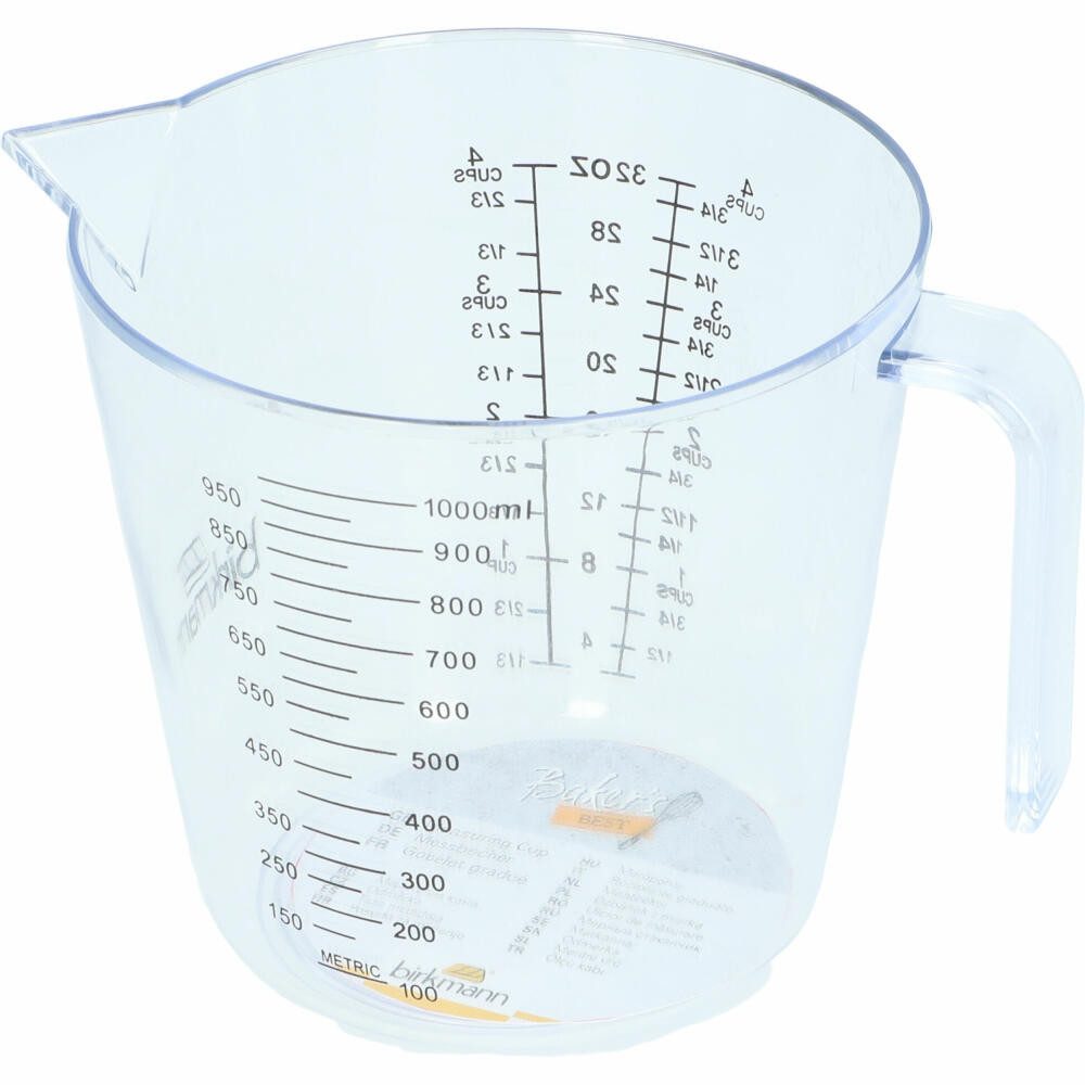 Birkmann Messbecher Bakers Best 1 L, Kunststoff