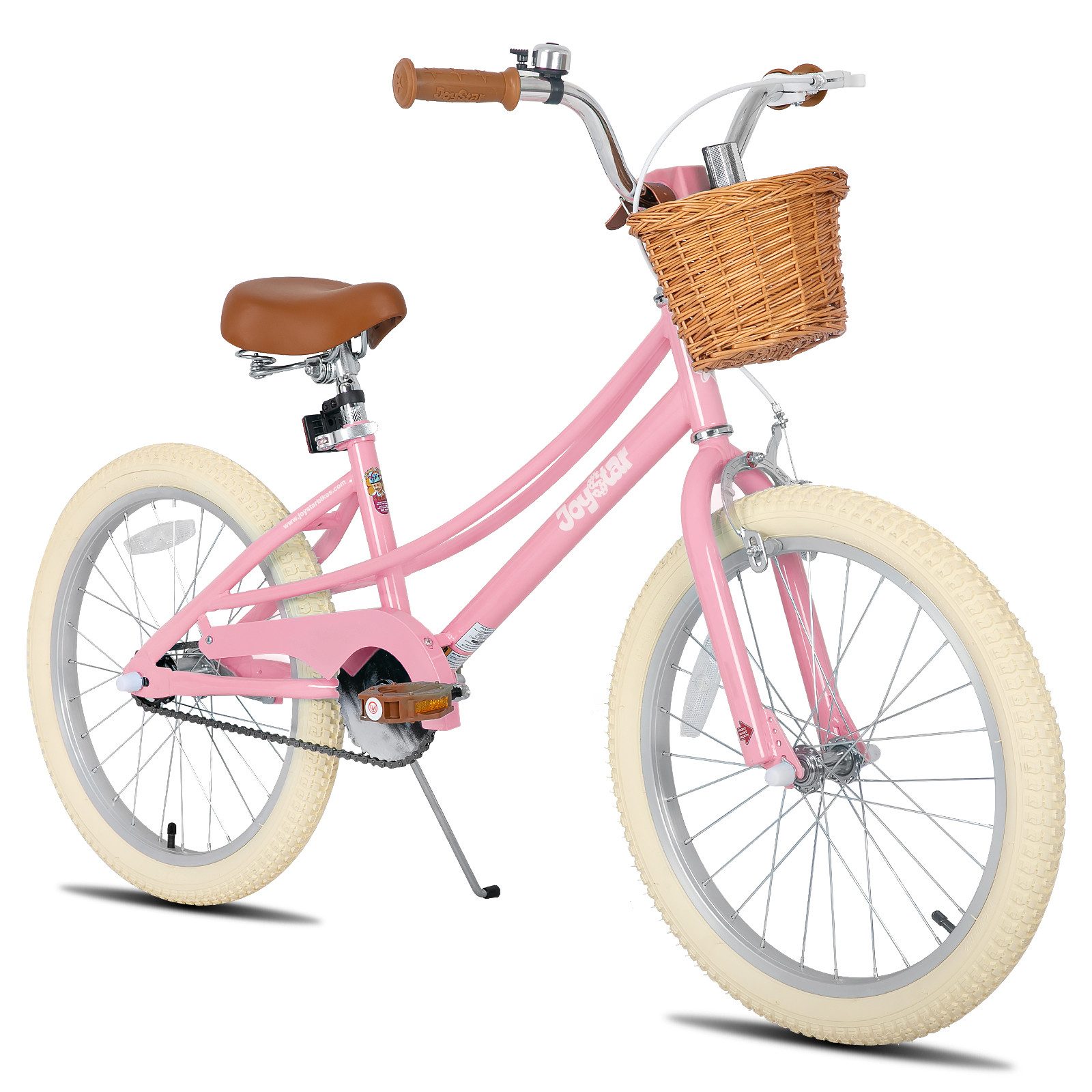 JOYSTAR Kinderfahrrad 12/14/16/18/20 Mädchenfahrrad für 2-13 Jahre alte Kinder, 12" 14" 16" Kinderfahrrad mit Stützrädern & Korb, 20 Zoll mit Ständer