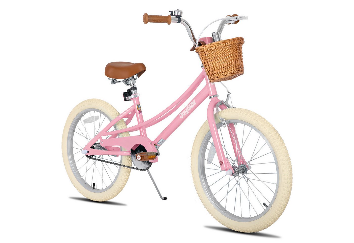 JOYSTAR Kinderfahrrad 12/14/16/18/20 Mädchenfahrrad für 2-13 Jahre alte Kinder, 12" 14" 16" Kinderfahrrad mit Stützrädern & Korb, 20 Zoll mit Ständer