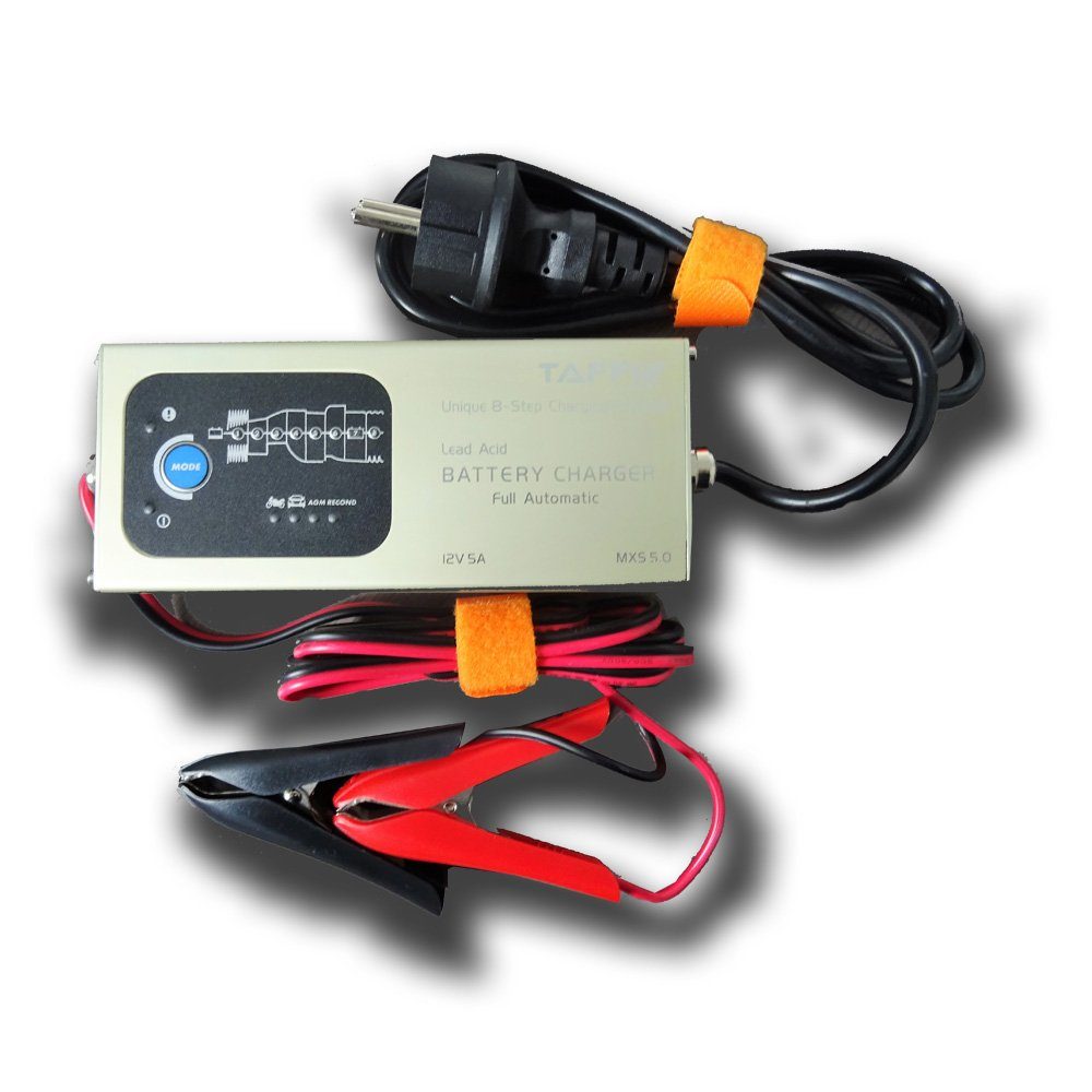 MXS 5. KRAFTPAKET Motorrad Auto Batterie Ladegerät 12V 5A 8Stufen120Ah Autobatterie-Ladegerät
