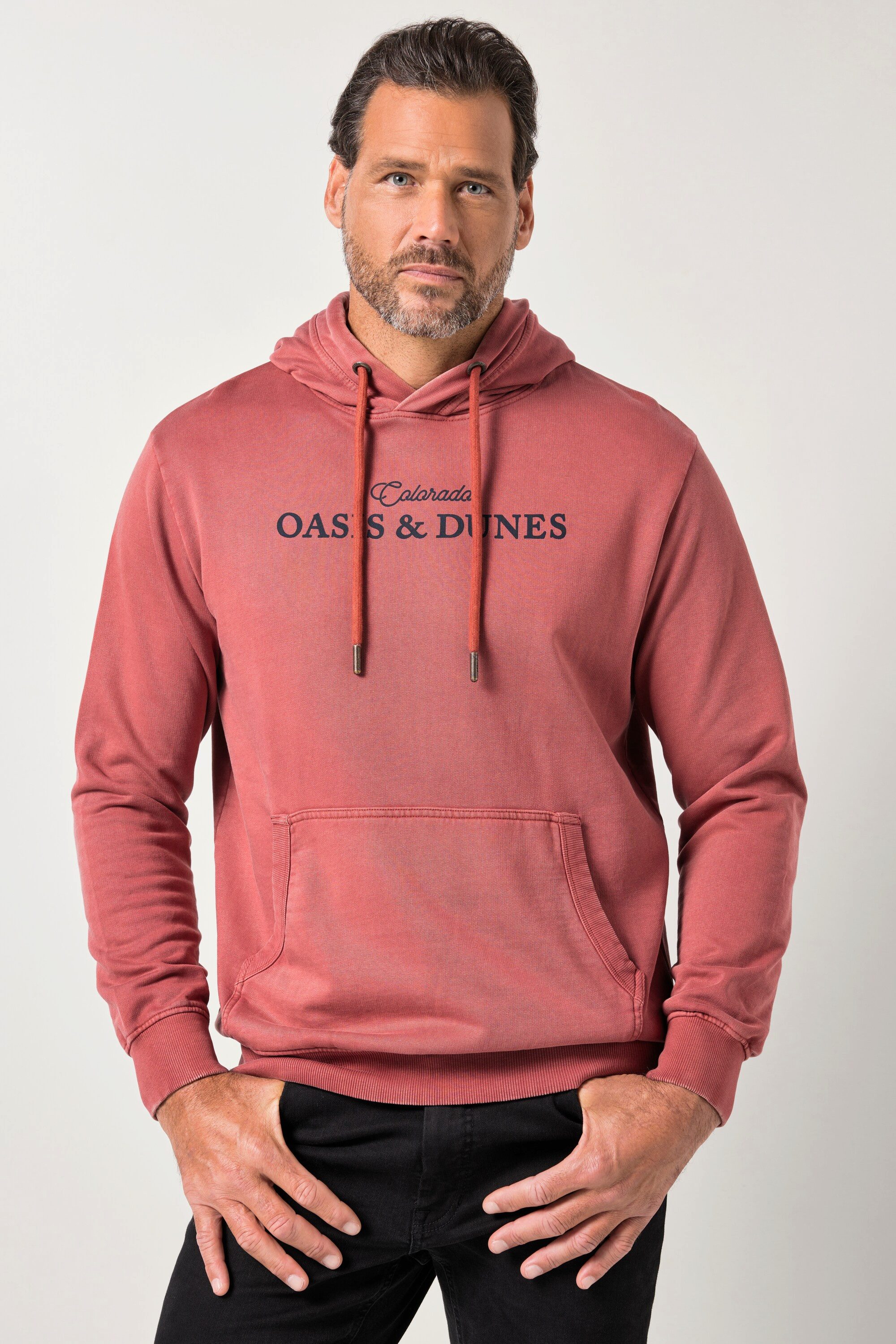 Sweatshirt Hoodie Kapuzensweater Vintage-Look Kängurutasche