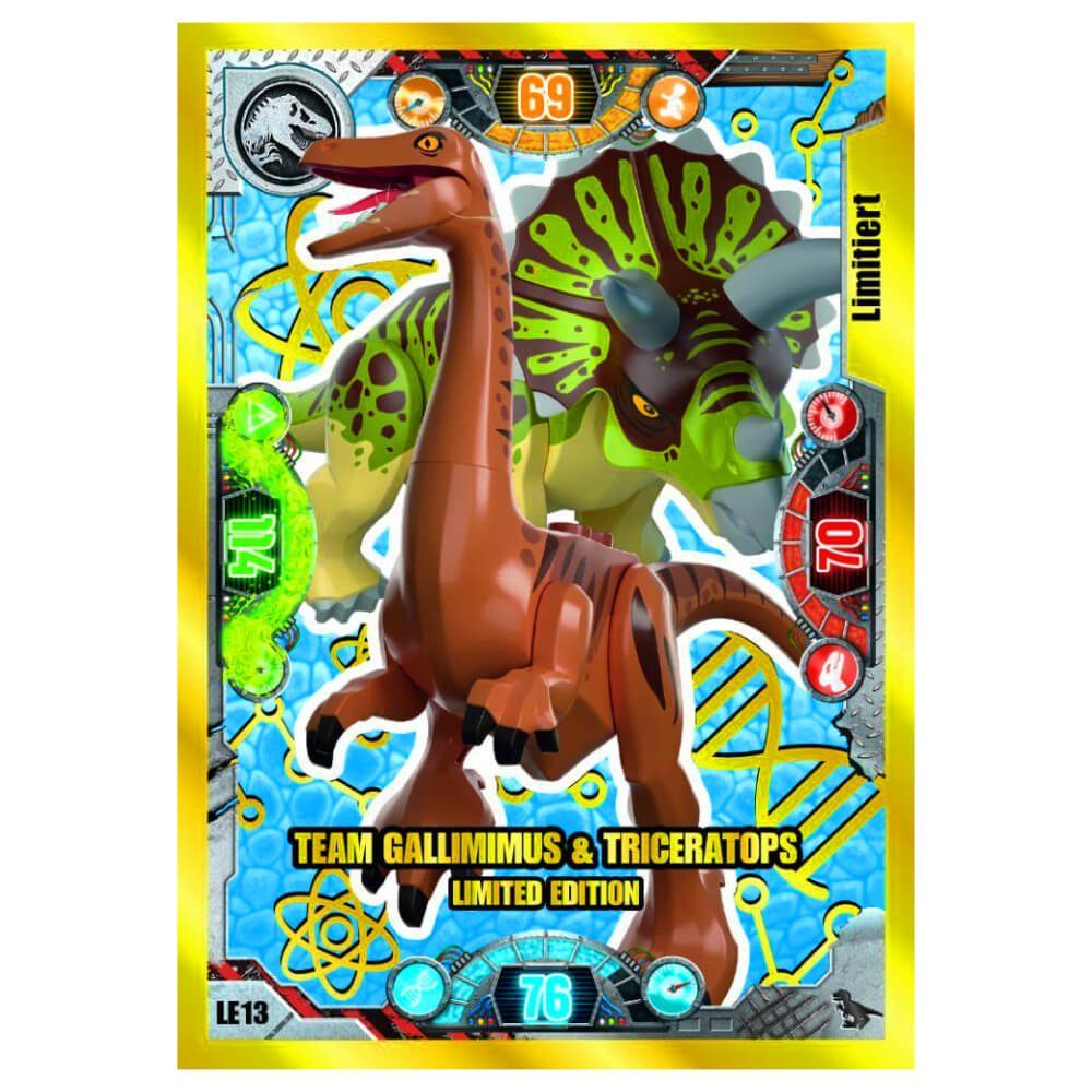 Blue Ocean Sammelkarte Lego Jurassic World 2 Karten - Sammelkarten Trading  Cards (2022) -, Jurassic World 2 - LE13 Gold Karte