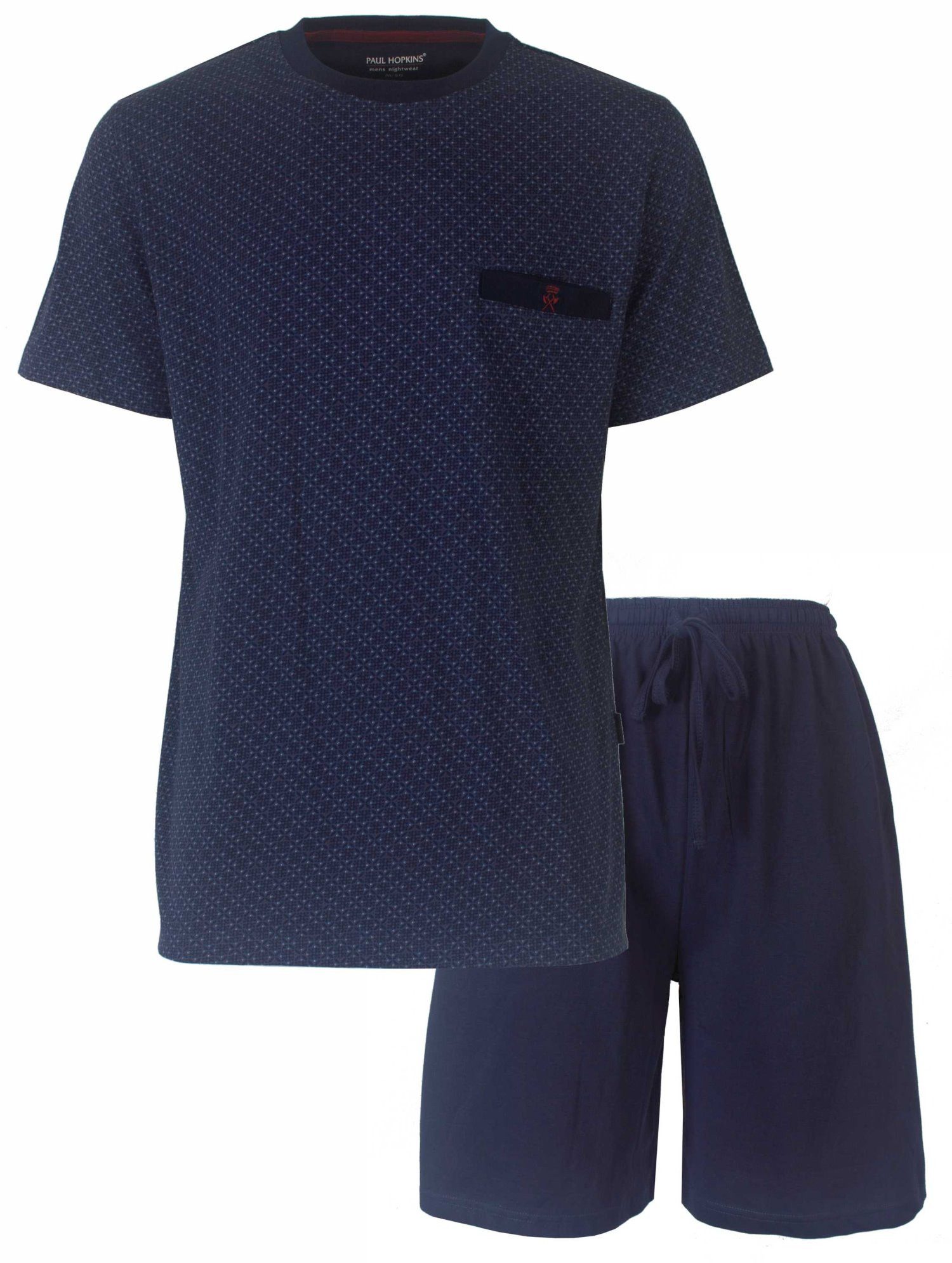 Paul Hopkins Shorty Herren Pyjama kurz (2 tlg) Baumwolle günstig online kaufen