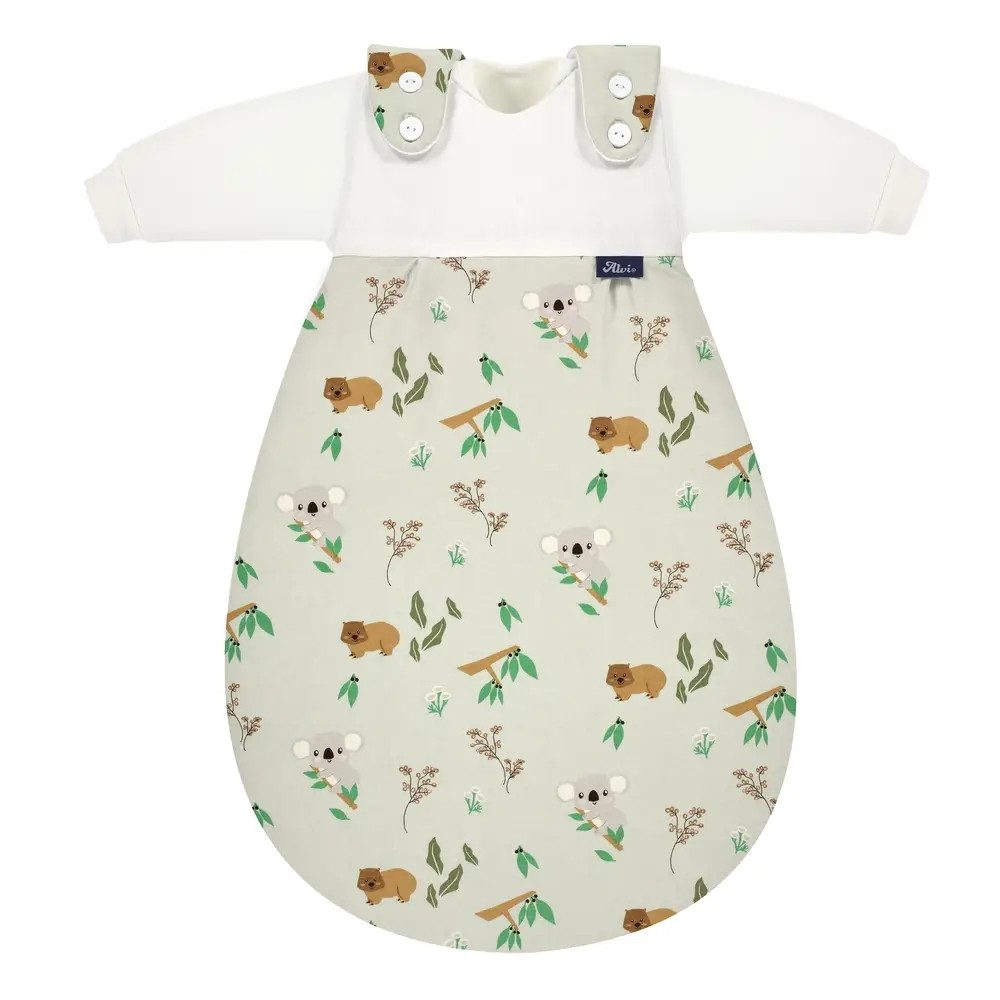 Alvi® Babyschlafsack ALVI Baby-Mäxchen 3tlg. Organic Cotton Koalas World, 80/86