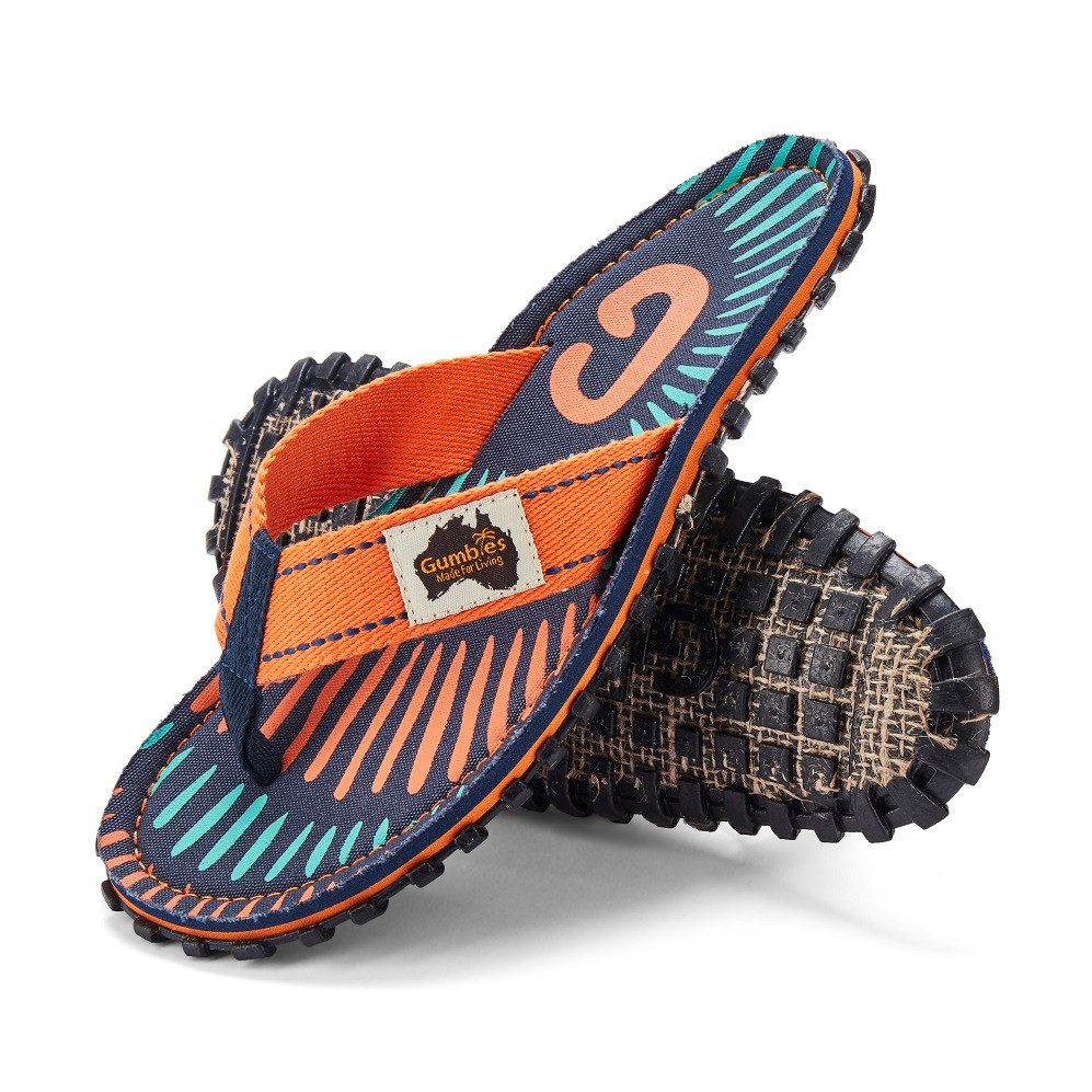Gumbies Vegane Flip Flops - Ergonomisch geformtes Fußbett - Herren und Damen Zehentrenner Kühles & atmungsaktives Fußbett aus strapazierfähiger Canvas-Baumwolle