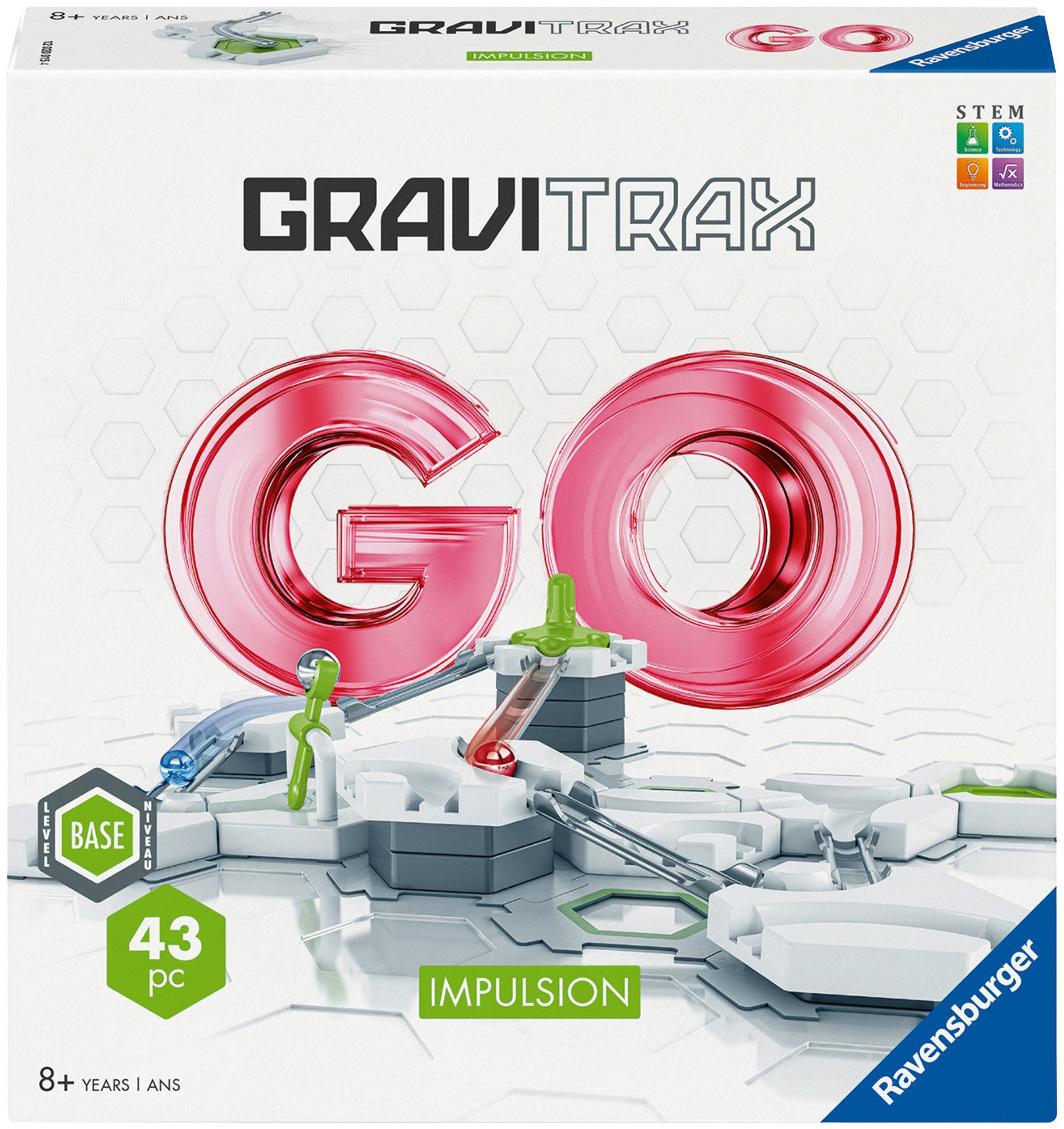 Ravensburger Kugelbahn-Bausatz GraviTrax BASE, GraviTrax GO Impulsion, Made in Europe