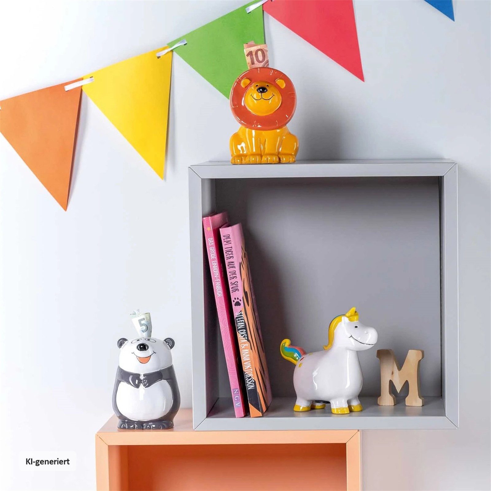 LEONARDO Spardose Spardose 12,2 cm Panda BAMBINI, (Stück, 1-tlg., 1 Spardose ohne Dekoration), Geschenkidee