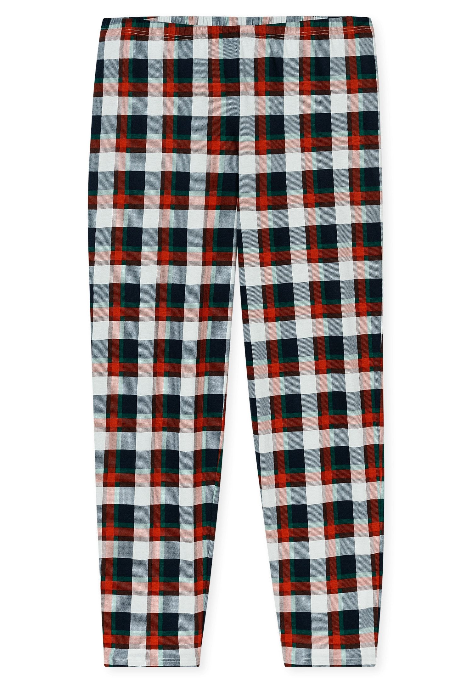 Schiesser Schlafanzug Family (2 tlg) V-Ausschnitt, Brusttasche, Langarm, Hose kariert