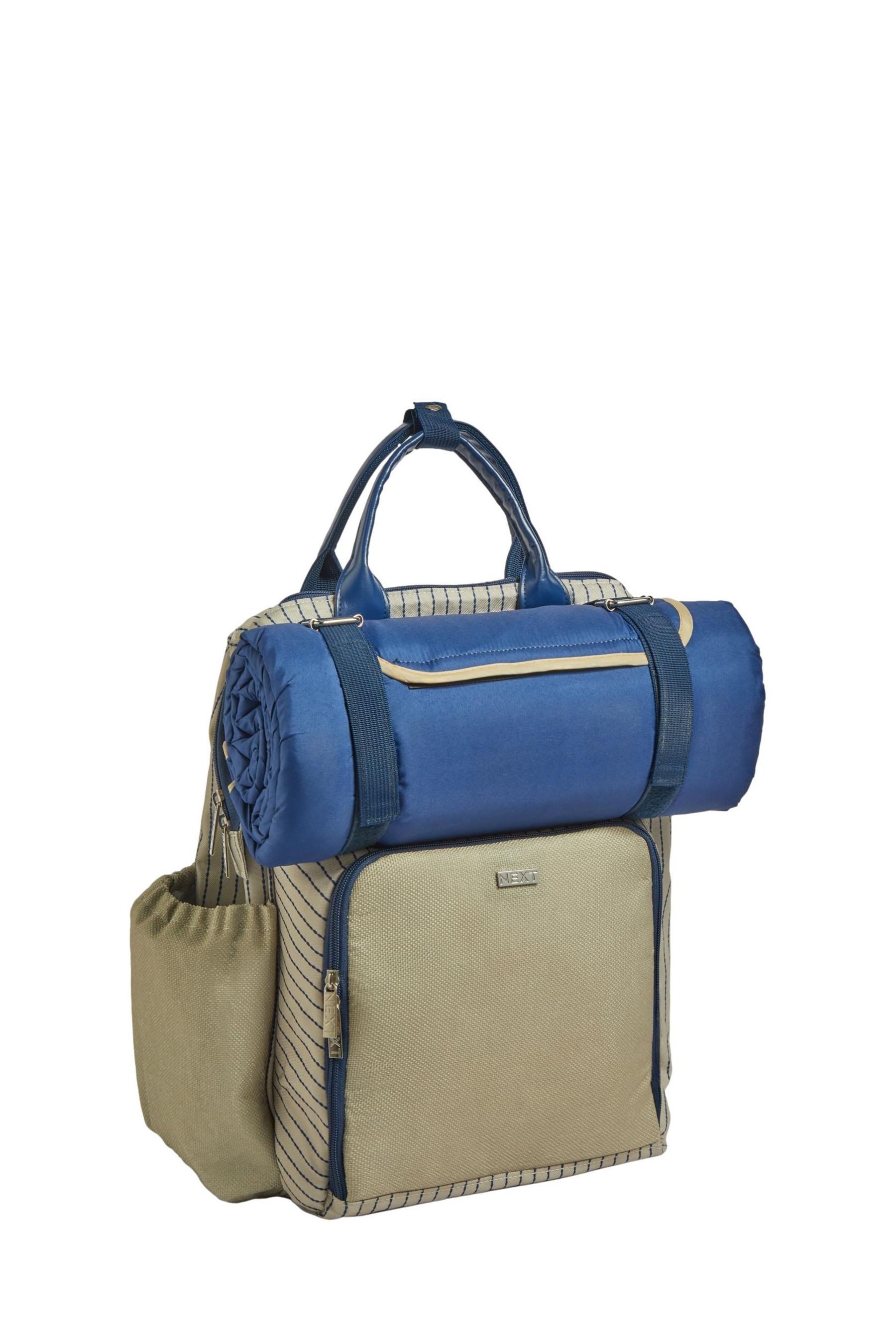 Next Rucksack Mediterraner Picknick-Rucksack für 4 Personen (2-tlg)