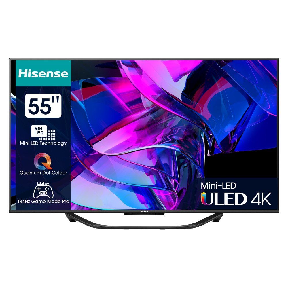 Hisense 55U7KQ MiniLEDFernseher (139 cm/55 Zoll, 4K Ultra HD, Smart
