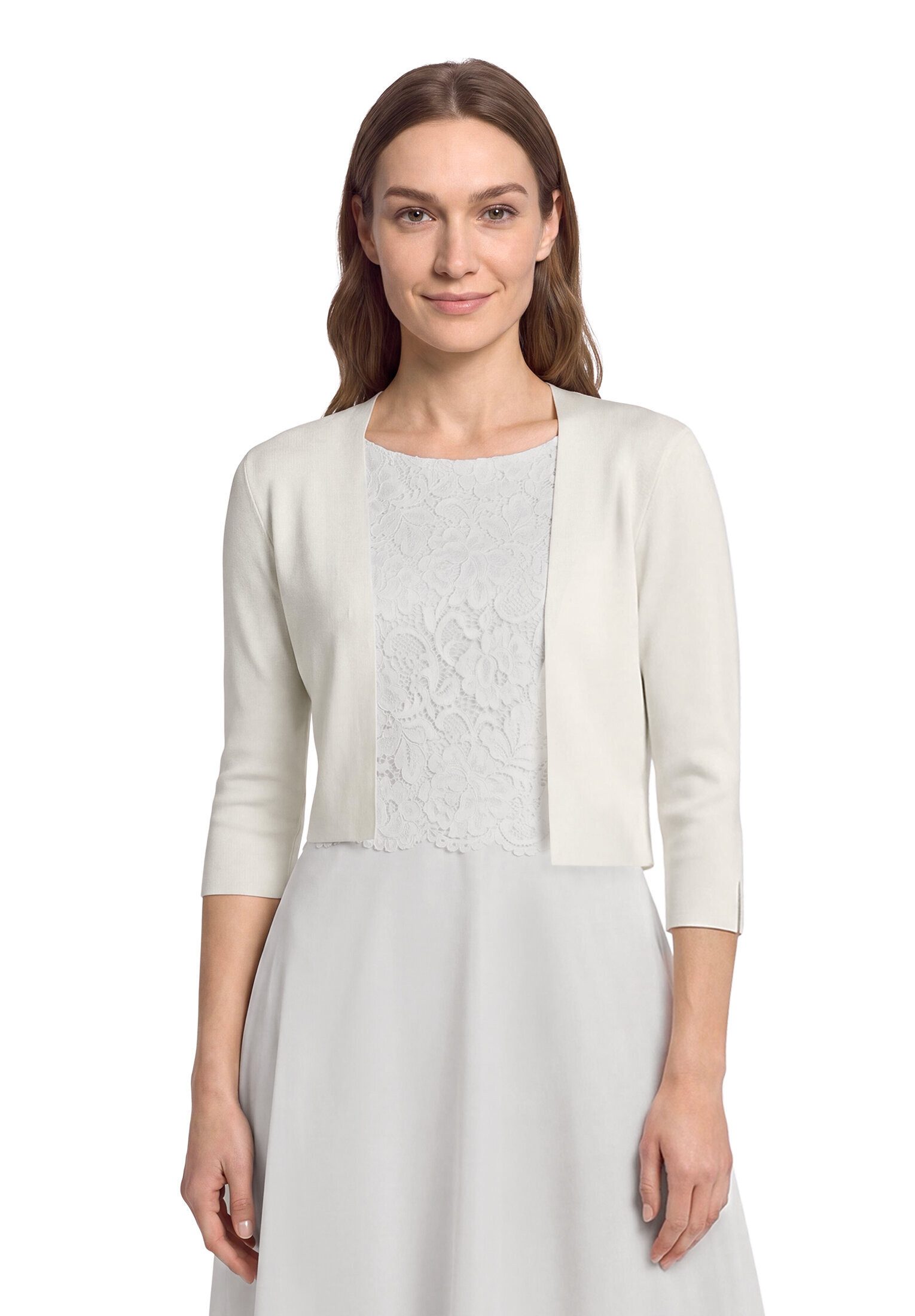 Vera Mont Strickjacke Damen langarm (1-tlg) Ärmelschlitz