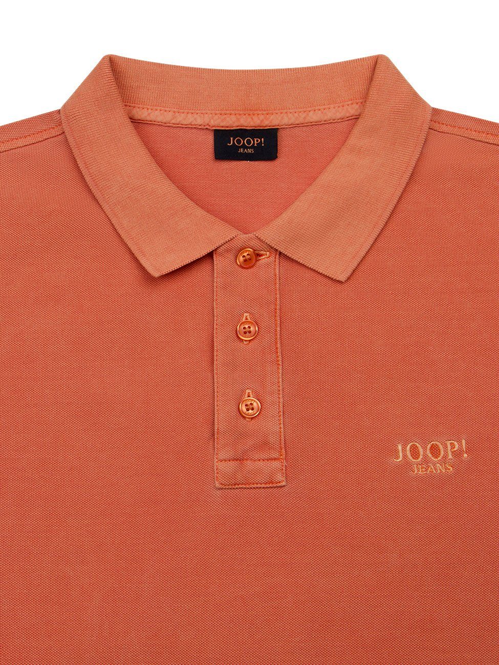 Joop! Poloshirt Orange AMBROSIO 875 Baumwolle aus (1-tlg) Open
