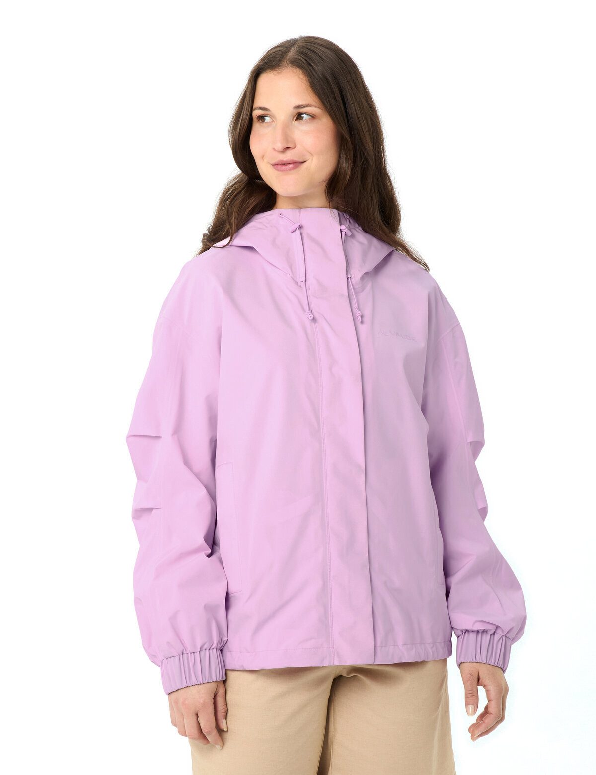 VAUDE Regenponcho Women's Mineo Rain Jacket (1-St) wasserdichter Regenponcho mit Kapuze