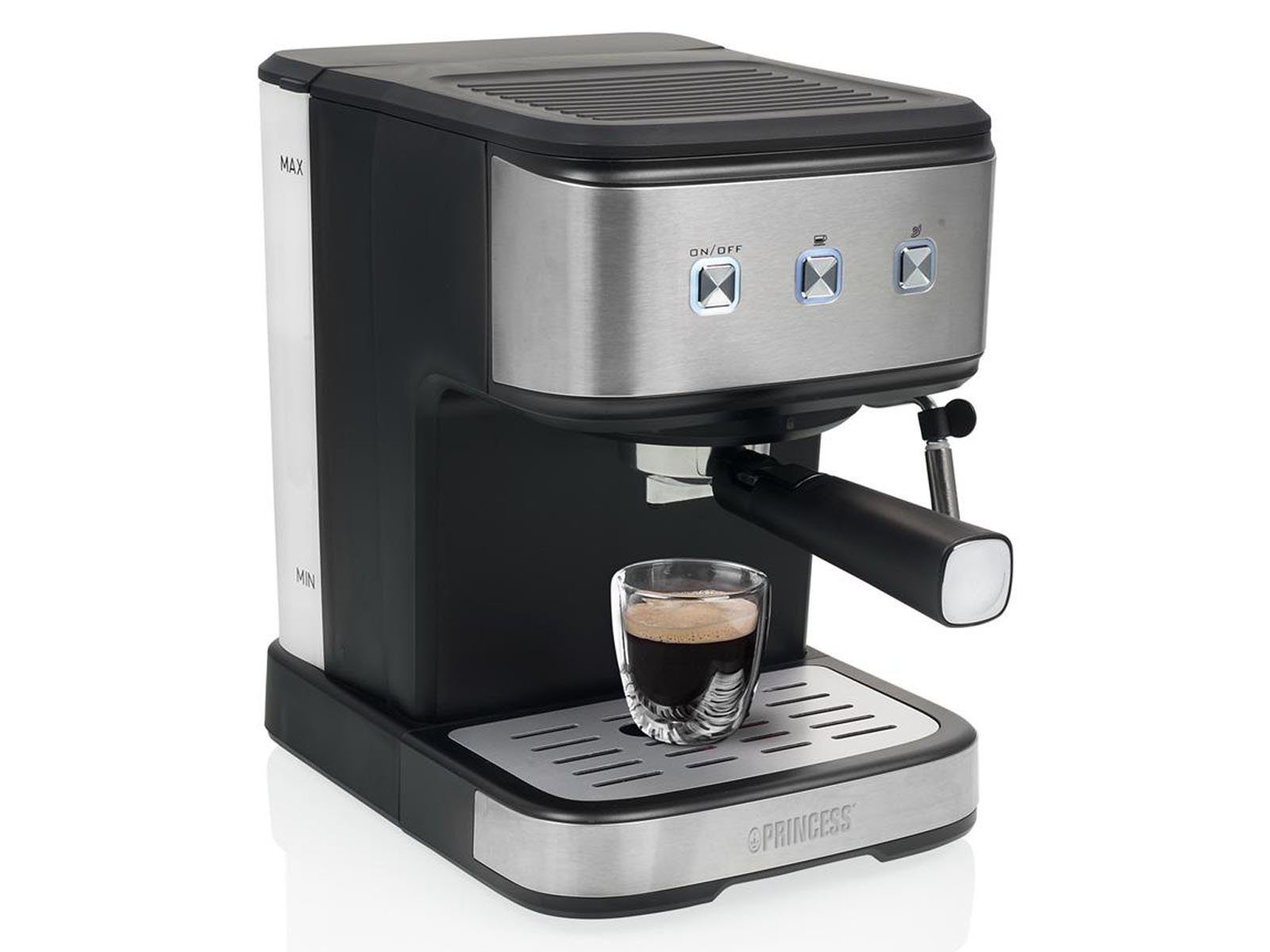PRINCESS Espressomaschine, Edelstahlfilter, Milchaufschäumer Kapselmaschine  & Kaffeemaschine für 1 oder 2 Tassen Kaffee, Cappuccino & Co. online kaufen  | OTTO