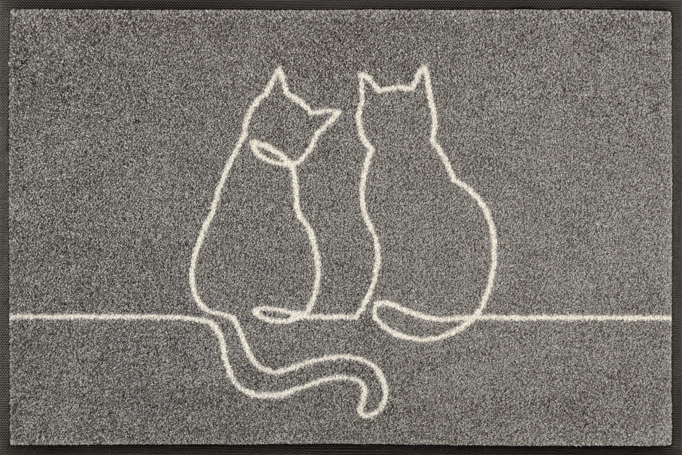 wash+dry by Kleen-Tex Fußmatte Lovetails, rechteckig günstig online kaufen