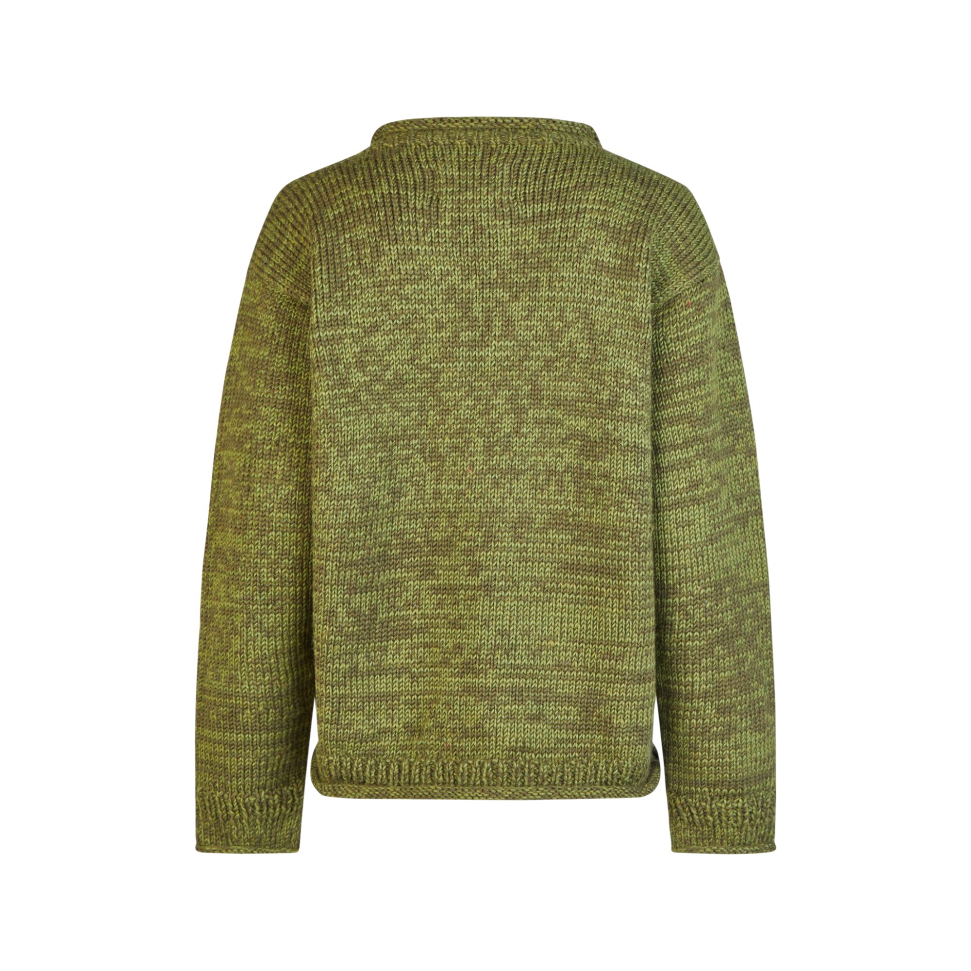THC Natural Line Strickpullover THC Schafwoll Strickpullover Grün 720 (1 Stück, 1-tlg., 1 Stück) weiche Schurwolle