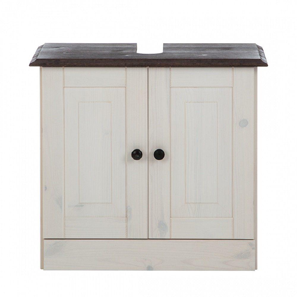 loft24 Waschbeckenunterschrank Rico Badezimmer Unterschrank aus Kiefer im L günstig online kaufen