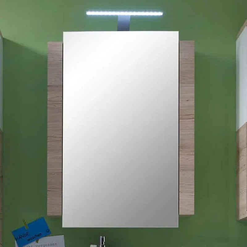 trendteam Spiegelschrank Badspiegelschrank Badspiegel Badschrank Spiegel Braun 60x80x15cm