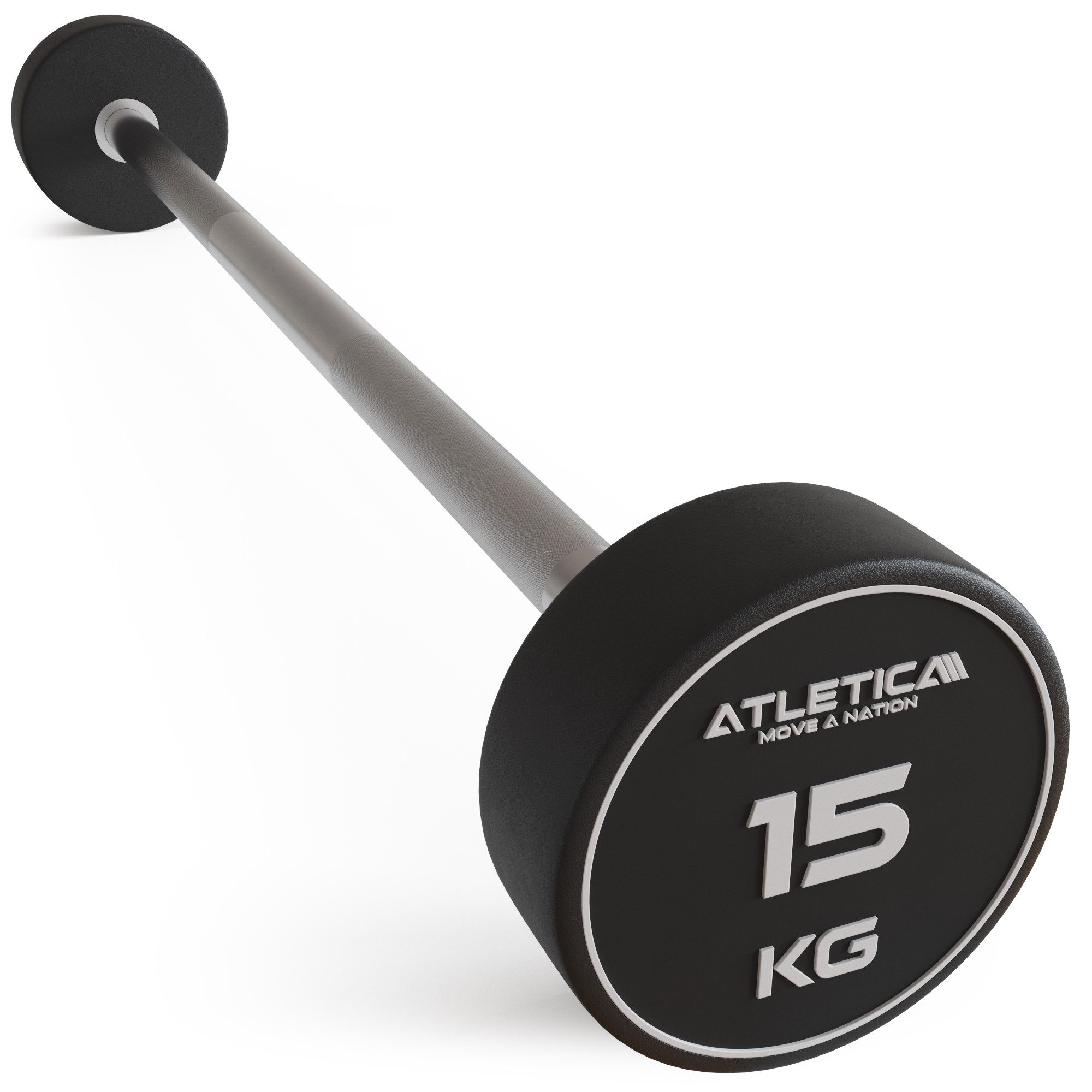 ATLETICA Langhantelstange Langhantel, Kompakt, Einzeln, 10 bis 50 kg