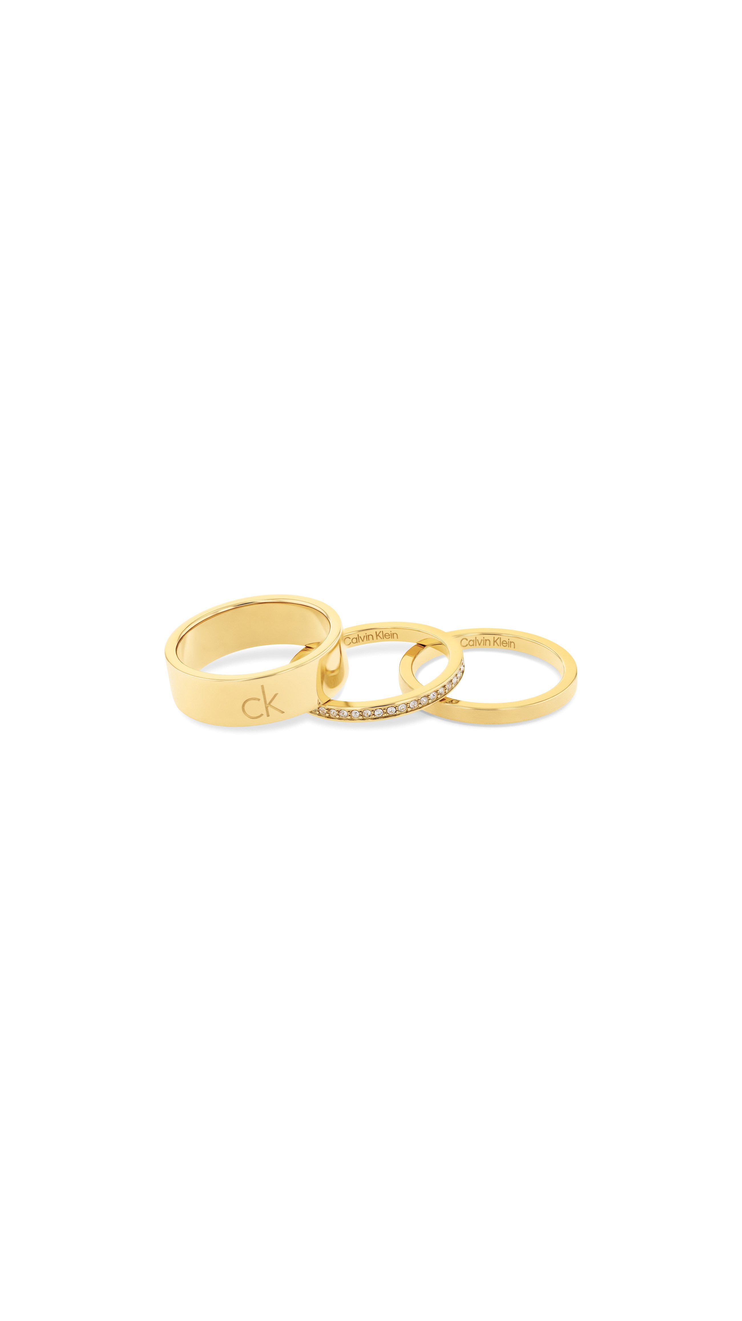 Calvin Klein Ring-Set CK TRIO, (Set, 3-tlg), mit Preciosa Crystal
