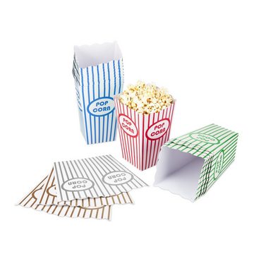 relaxdays Snackschale Popcorntüten 50er Set 5 Farben, Pappe