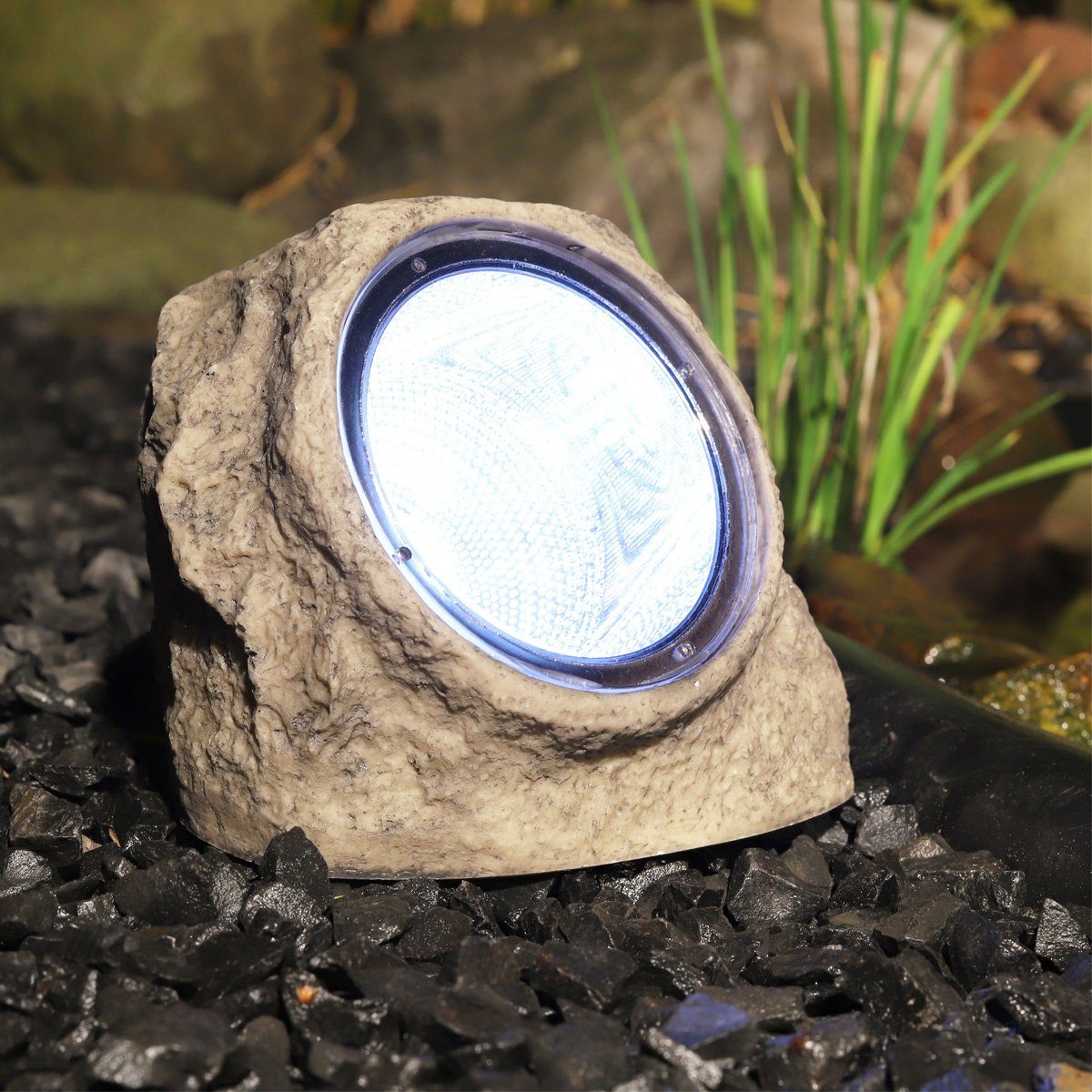 MARELIDA LED Gartenstrahler LED Solar Stein günstig online kaufen