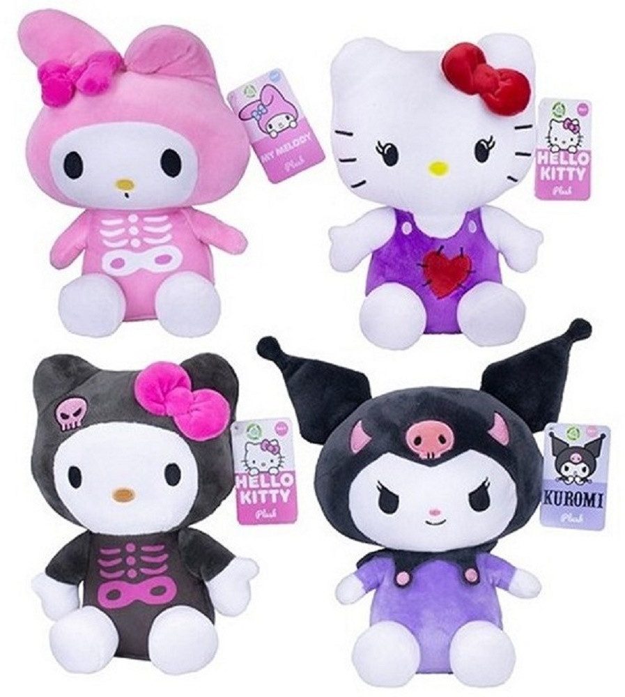SANRIO Kuscheltier Hello Kitty Kuromi Plüschtier schwarz-lila Outfit ca. 23 günstig online kaufen