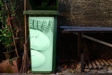 MuchoWow Wandsticker Mintgrüne Schuhe (1 St), Mülleimer-aufkleber, Mülltonne, Sticker, Container, Abfalbehälter