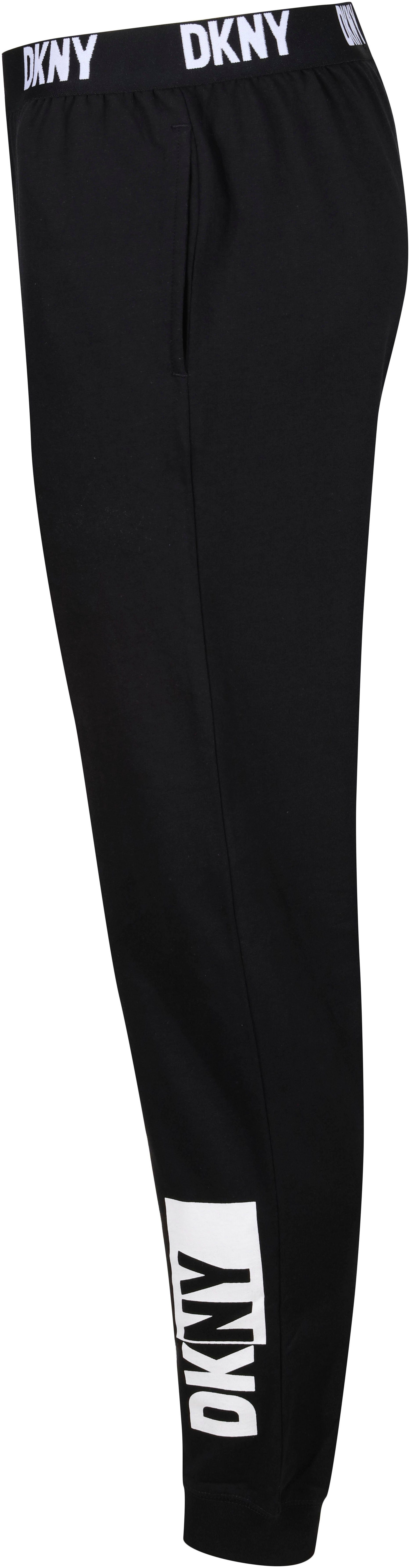 mit Logo-Bündchen DKNY Loungepants elastischem black