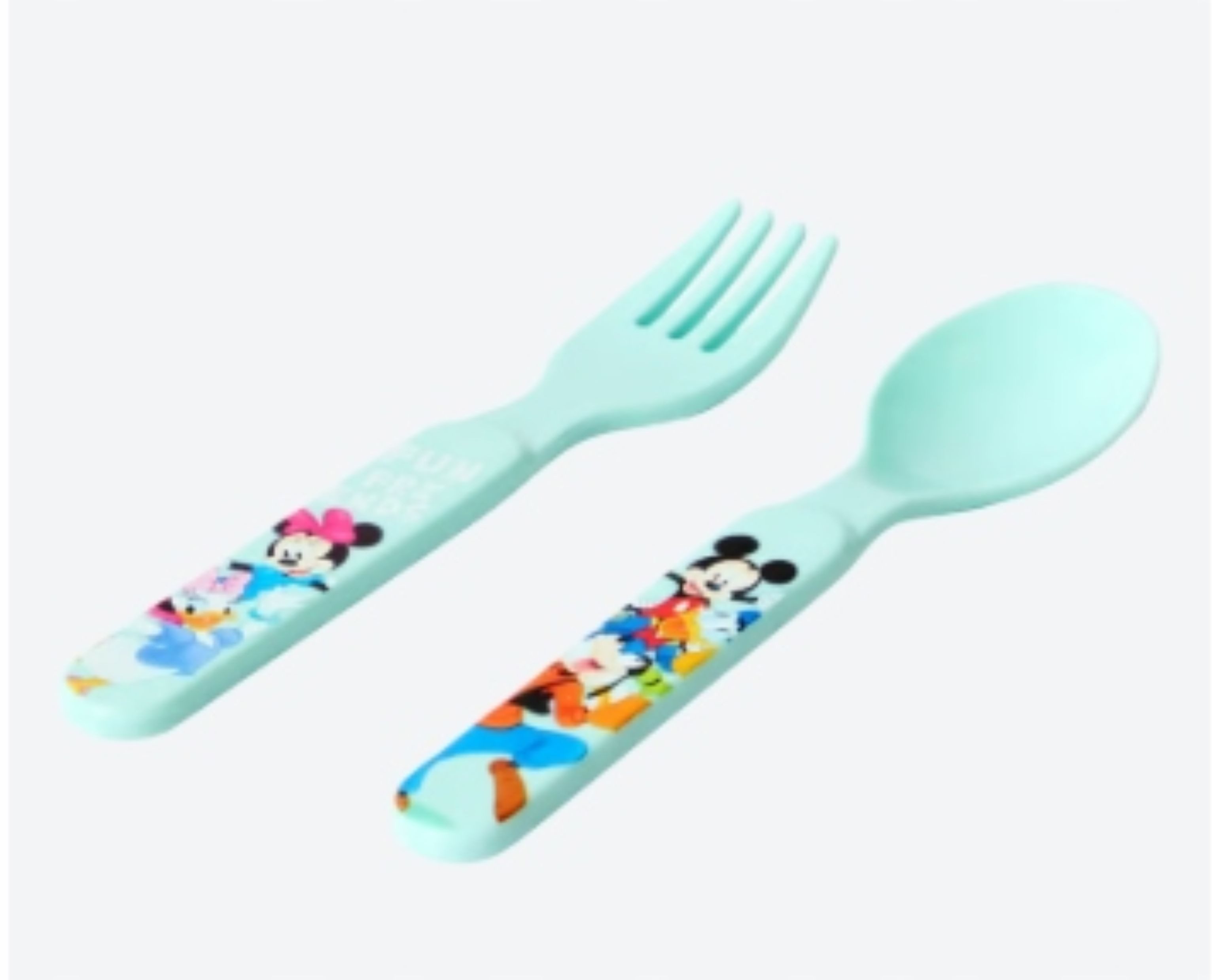 Disney Besteck-Set Kinderbesteck 2-tlg. – Micky Maus Design, spülmaschinenfest, BPA-frei