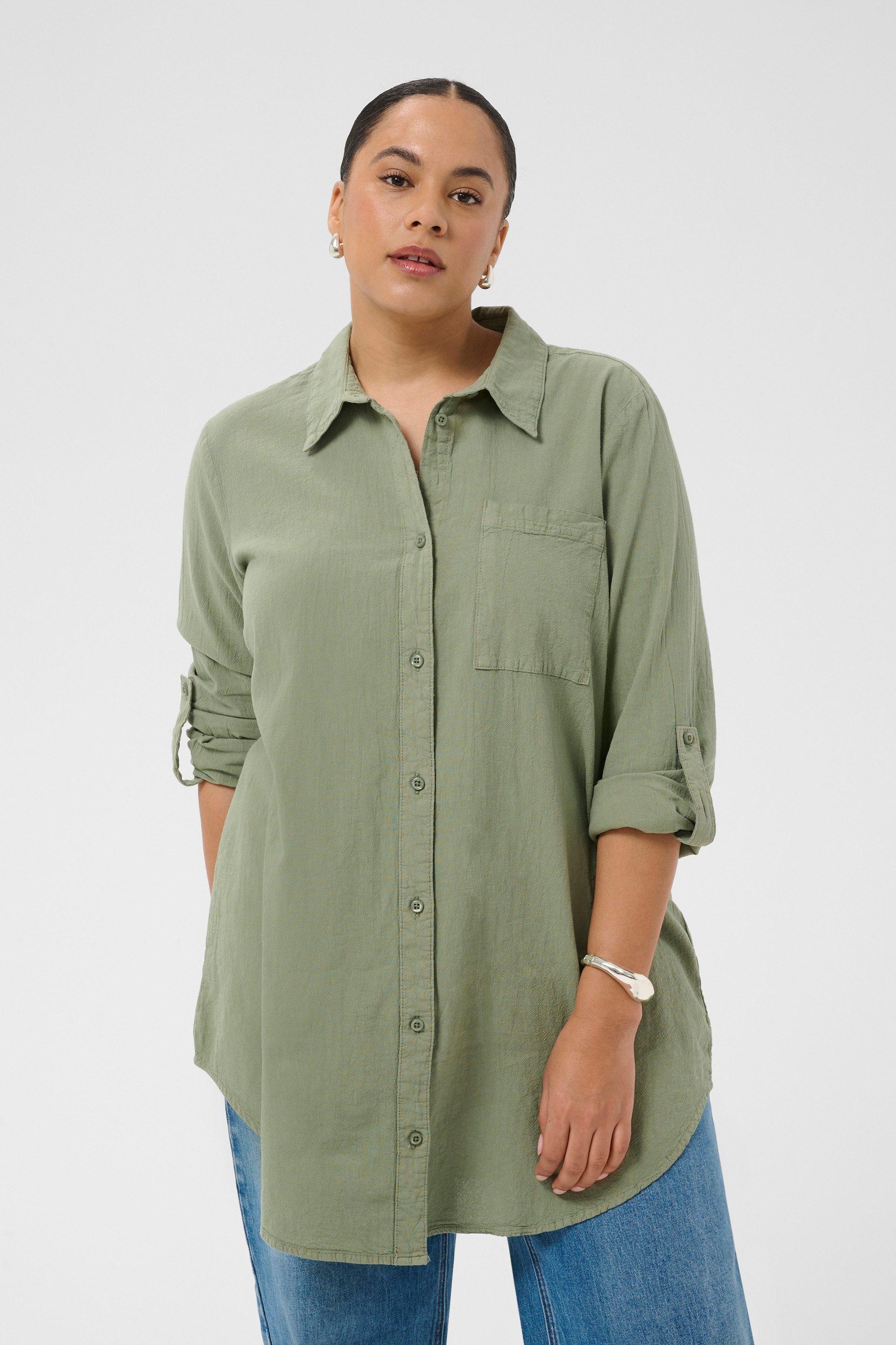 KAFFE Curve Tunikakleid Tunika KCnana Große Größen