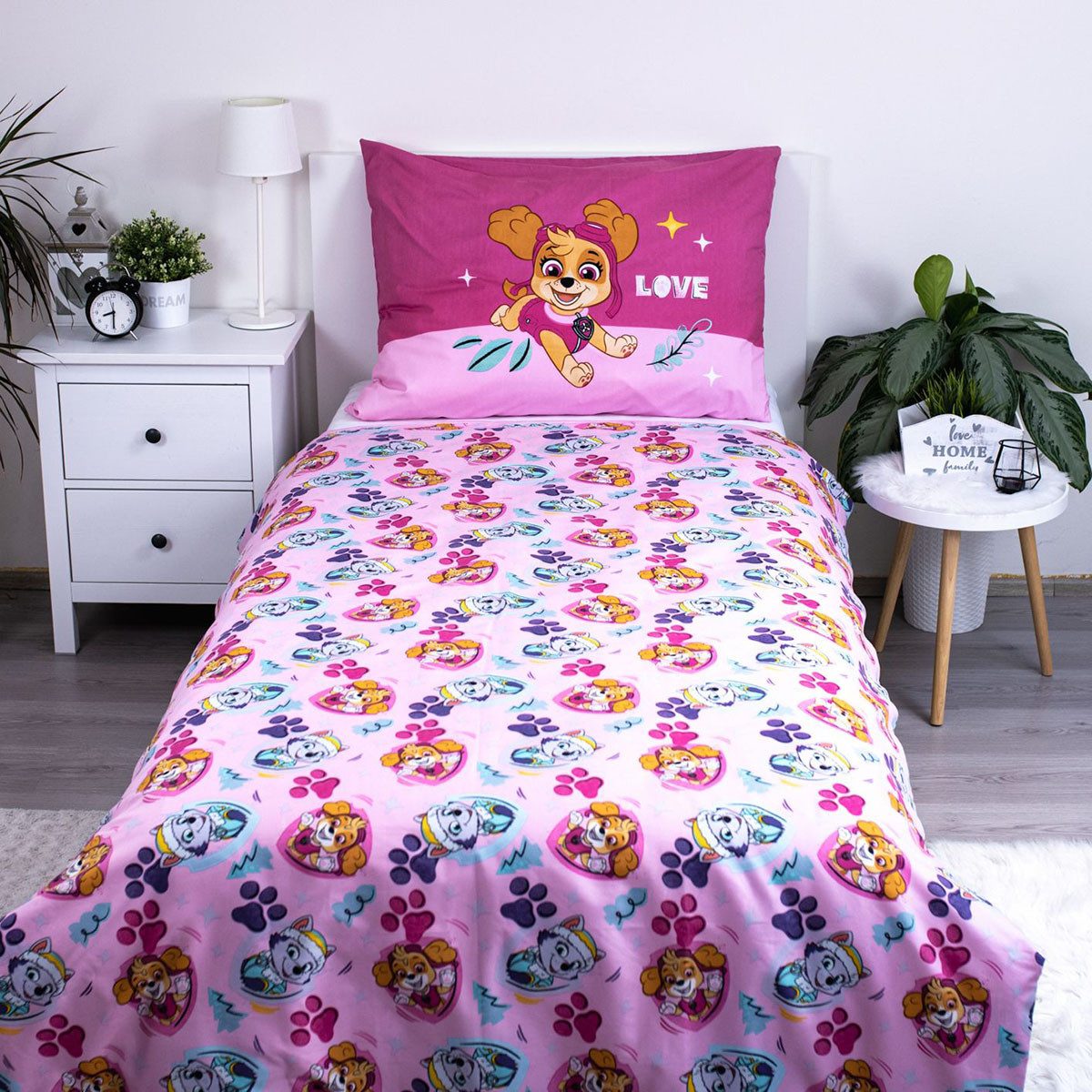 PAW PATROL Kinderbettwäsche Paw Patrol, 100% Polyester, 2 teilig