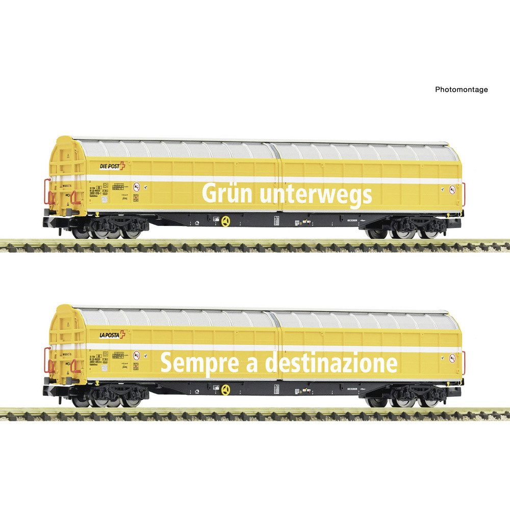 Fleischmann Güterwagen Fleischmann 6660155 N 2-tlg. Set: Großraum-Schiebewandwagen, Wascosa
