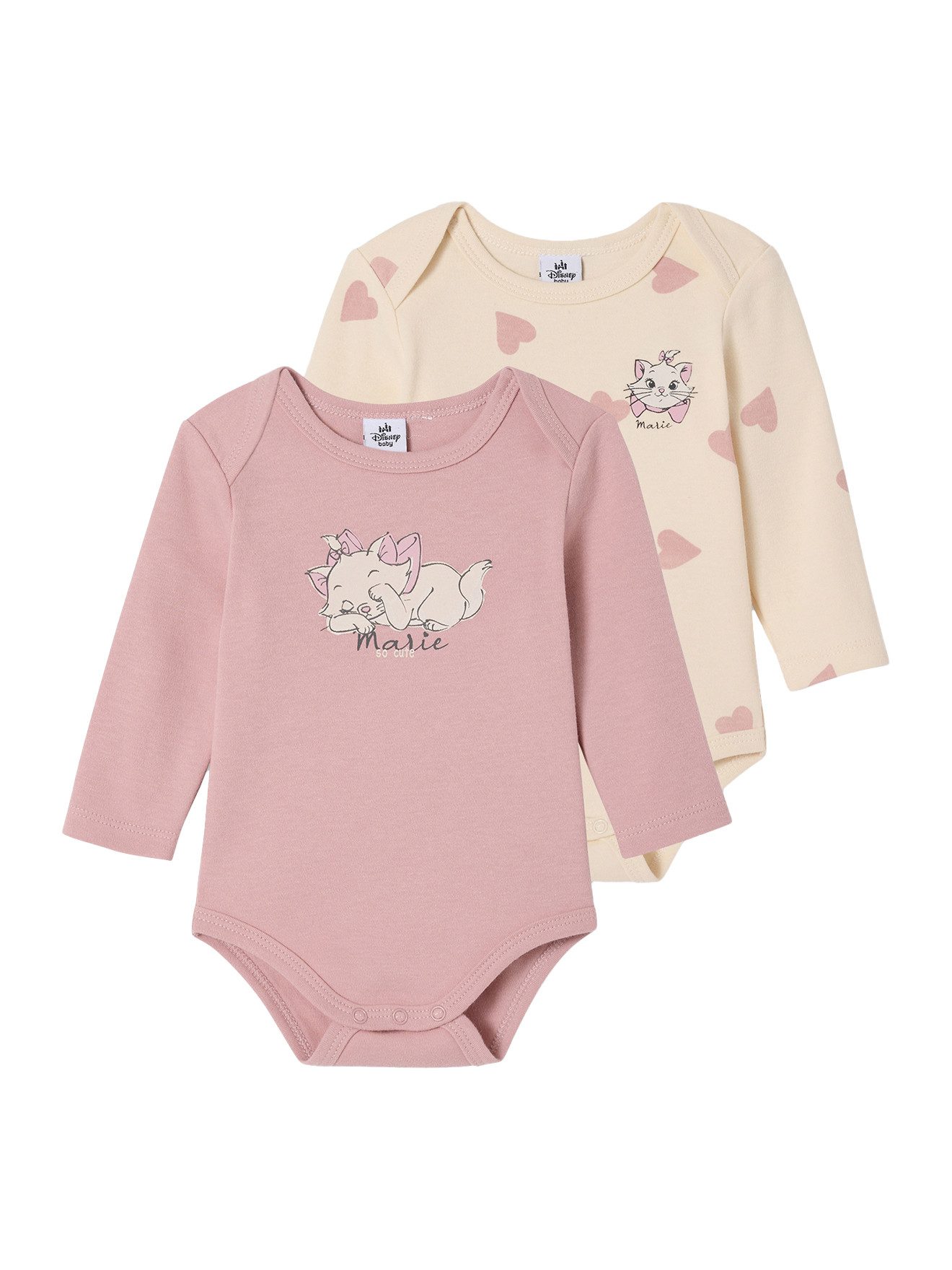 vertbaudet Body Bodys Disney Animals MARIE Aristocats, Baby 2er-Pack