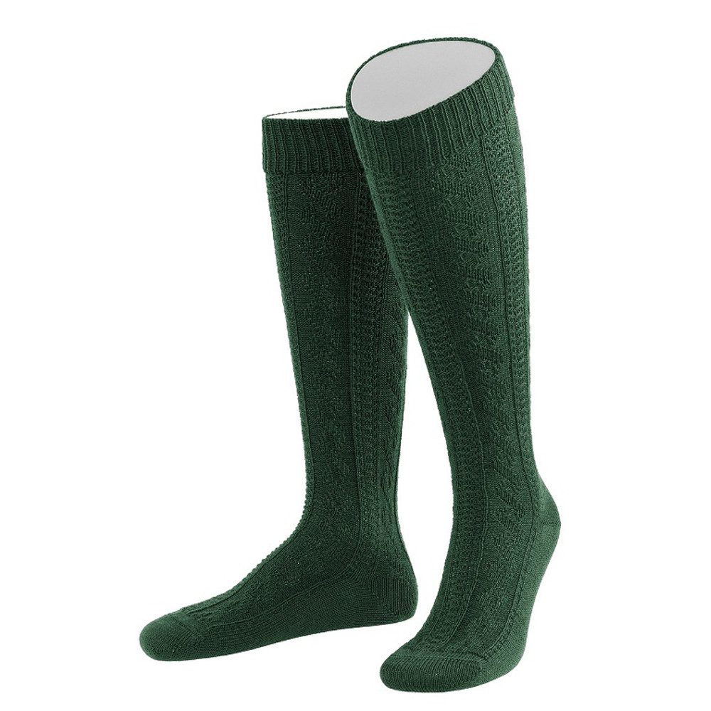 Lusana Trachtensocken L5XL Trachtenkniestrümpfe mit Merino-Schurwolle