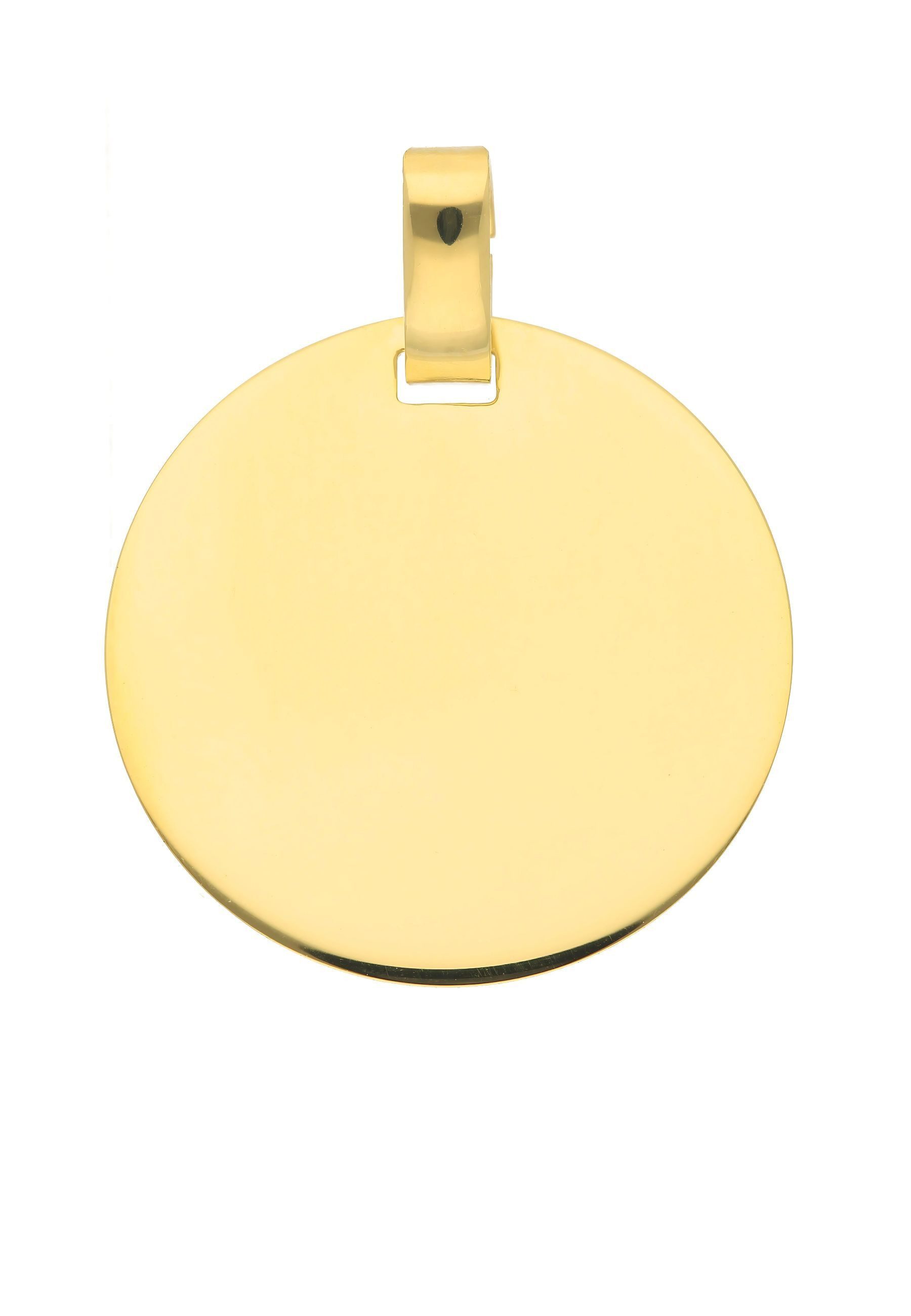 Kettenanhänger Gravurplatte 333 Gold (8K)