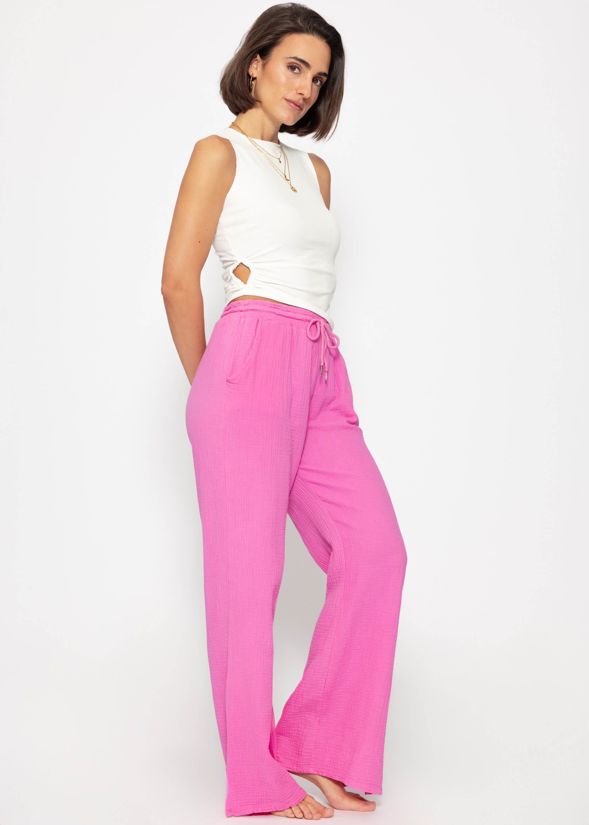 SASSYCLASSY T-Shirt Figurbetontes Strick-Top Damen mit günstig online kaufen